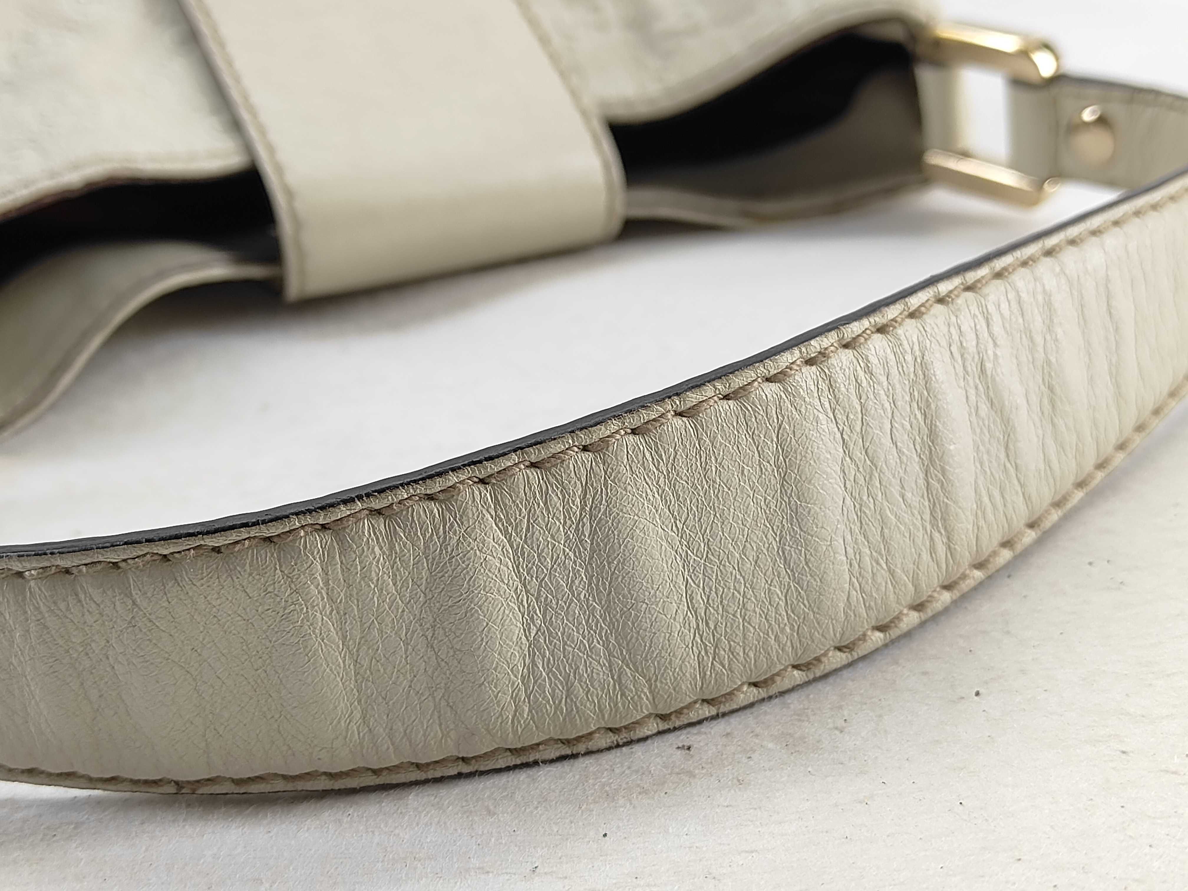 White Leather Pumpkin Underarm Bag Shoulder Bag — view 5