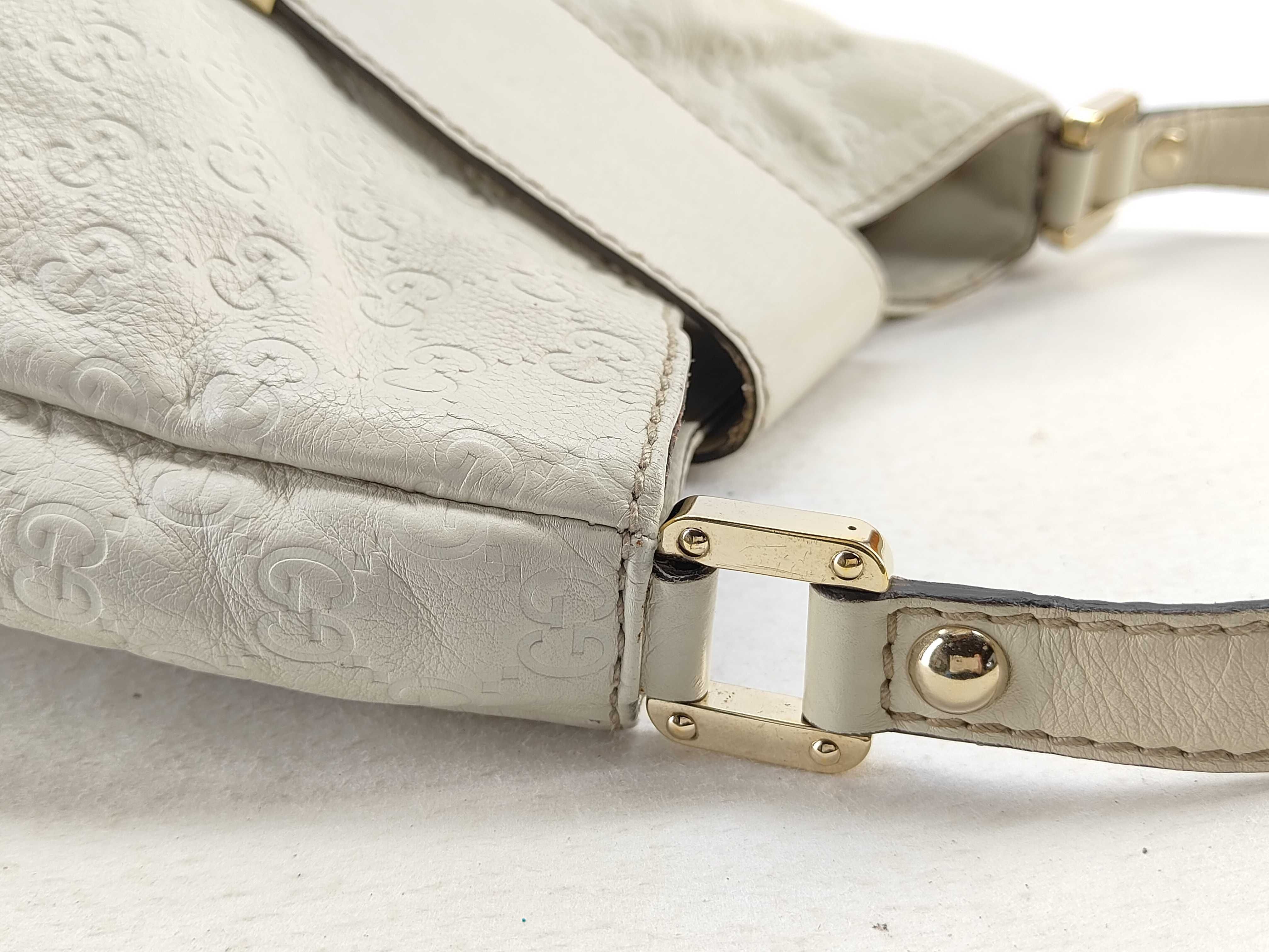 White Leather Pumpkin Underarm Bag Shoulder Bag — view 6