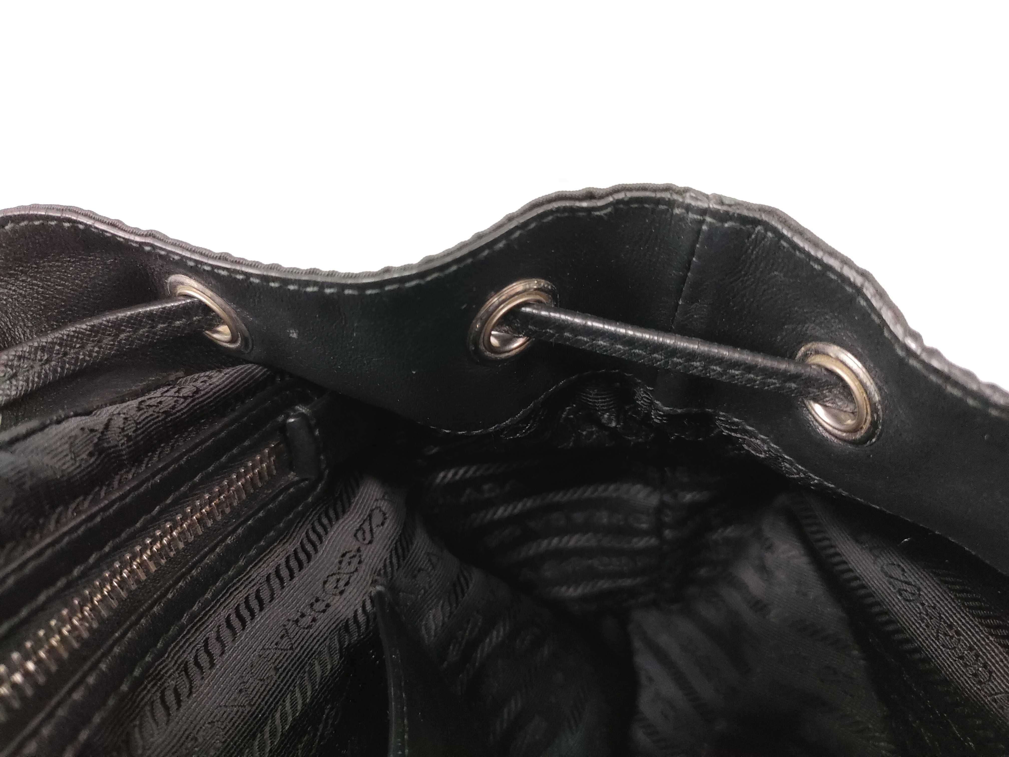 Nylon Prada 1BZ811 Saffiano Backpack Leopard Print Rucksack — view 10