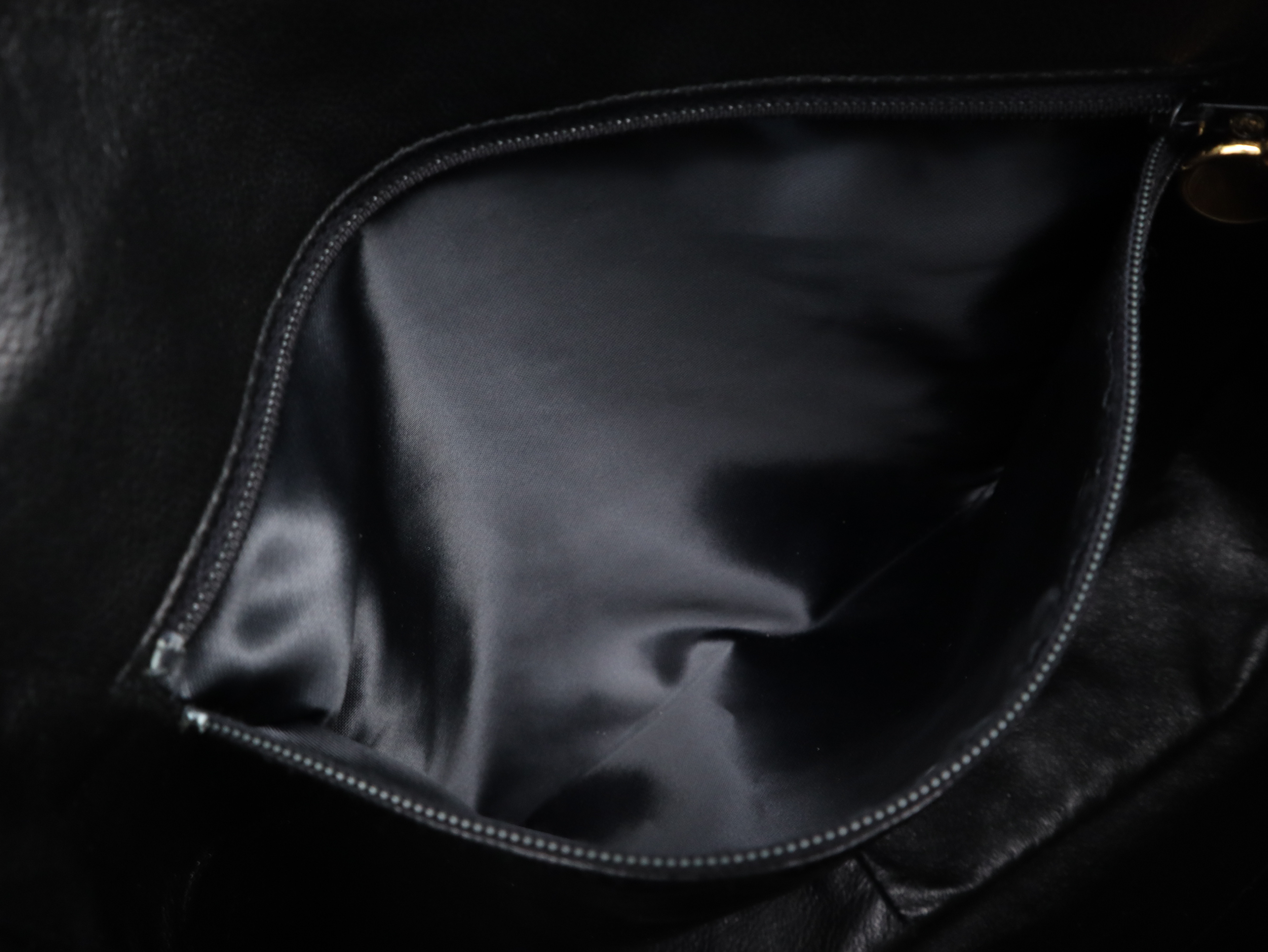Patent Leather Matelassé Shoulder Bag with Gold Hardware, Black Seal, 3842843 Shoulder Bag — view 12