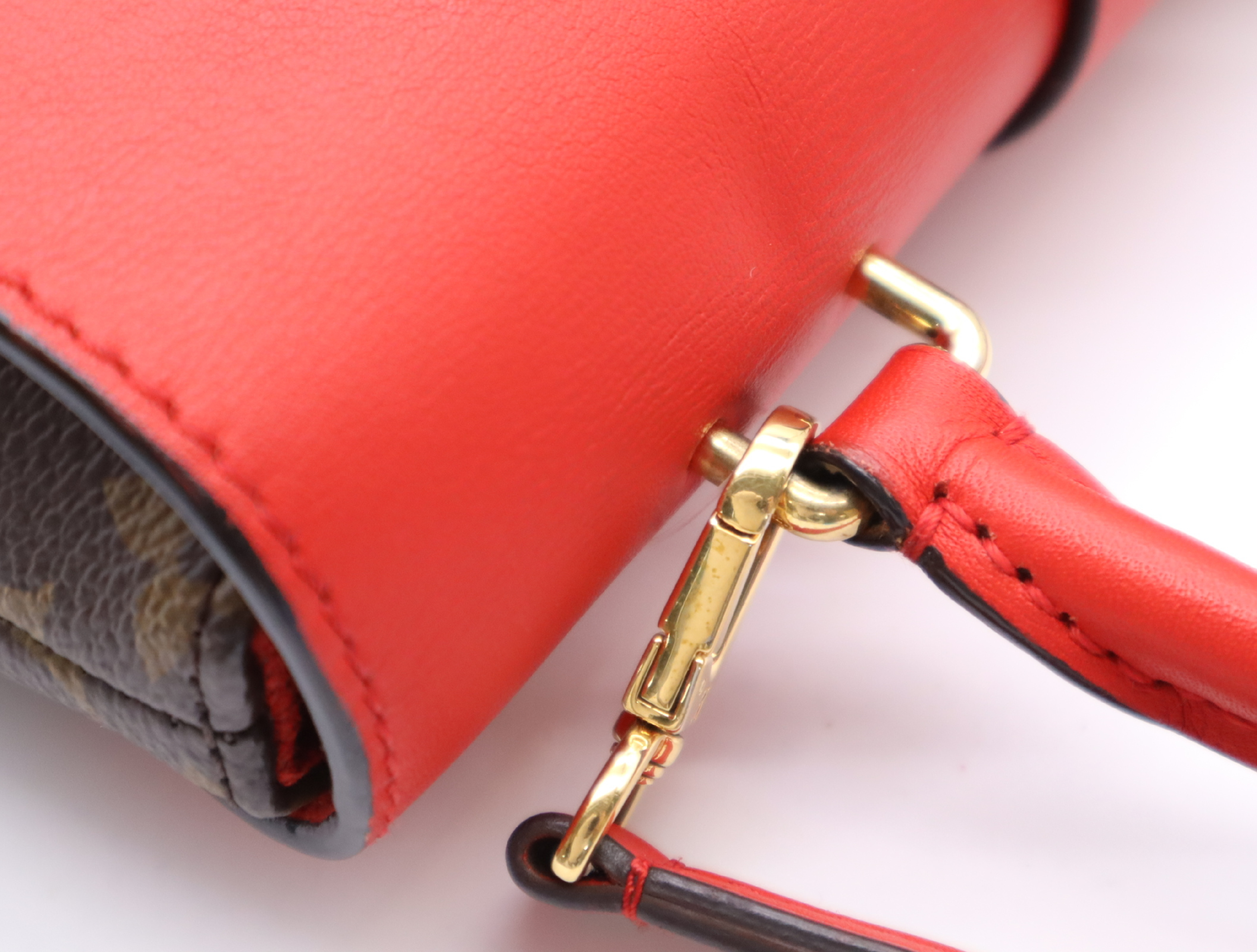 M44322 Monogram Rocky BB Coquelicot Handbag with Shoulder Strap and Dust Bag, RFID Tested. — view 8