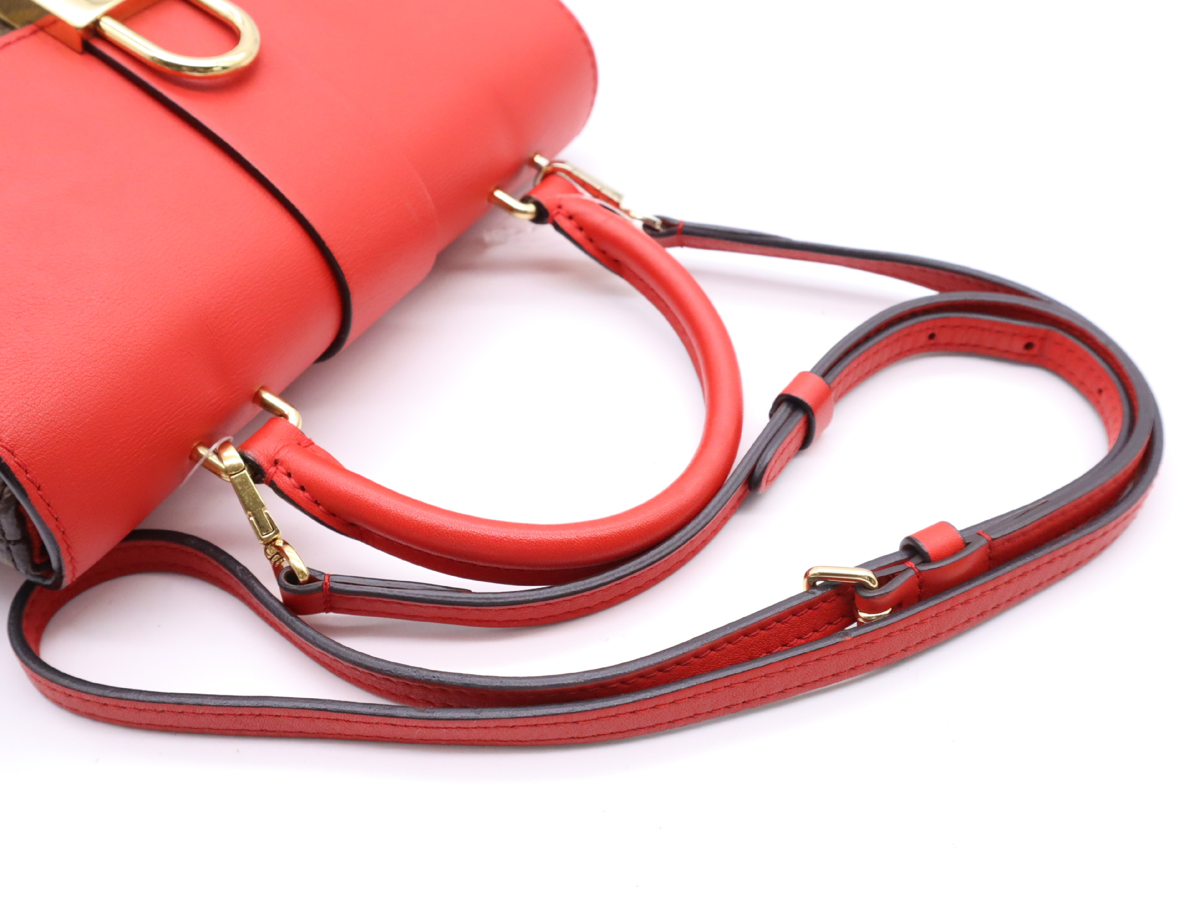 M44322 Monogram Rocky BB Coquelicot Handbag with Shoulder Strap and Dust Bag, RFID Tested. — view 10