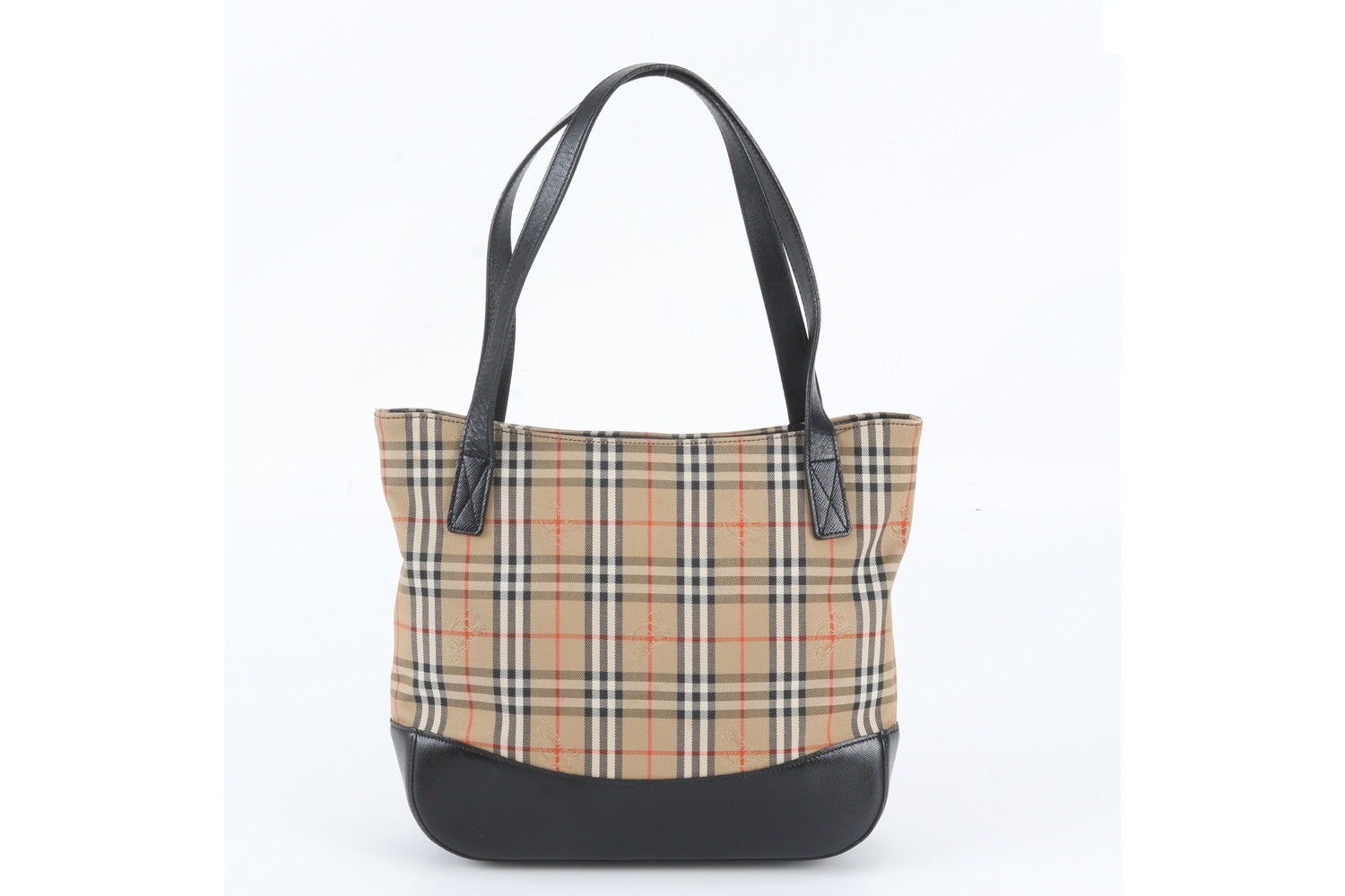 Nova Check Shadow Horse Leather Tote Bag — view 3