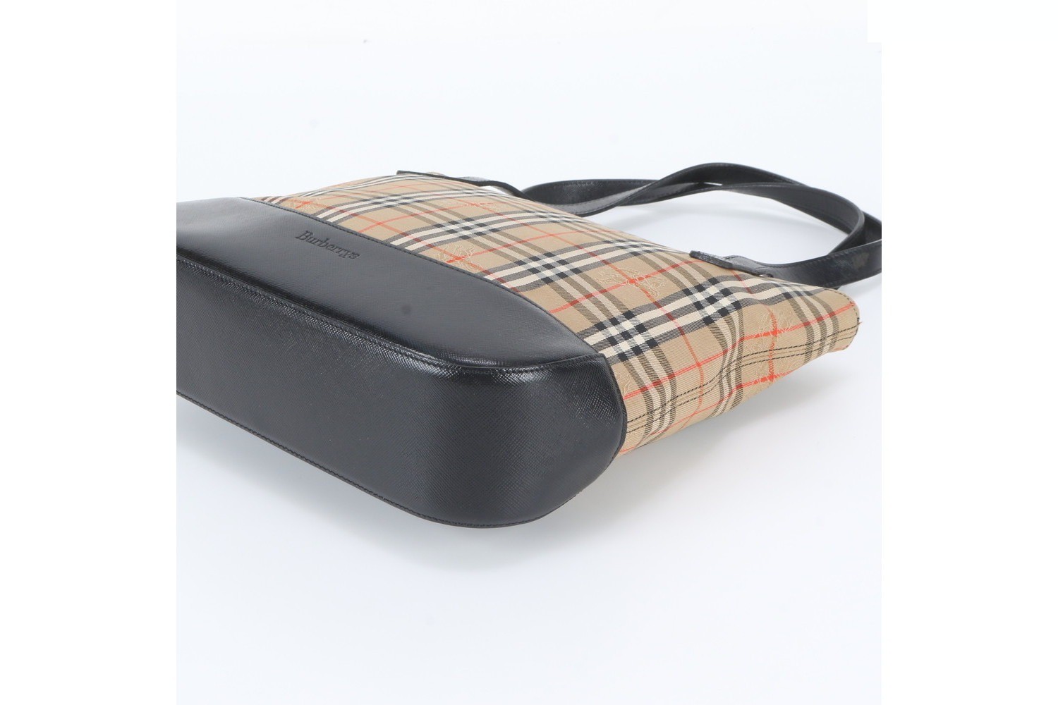 Nova Check Shadow Horse Leather Tote Bag — view 4