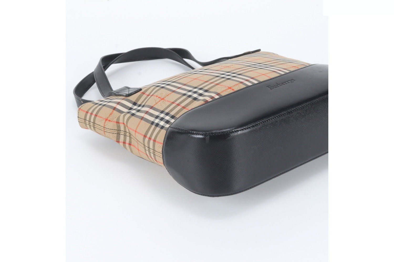 Nova Check Shadow Horse Leather Tote Bag — view 5