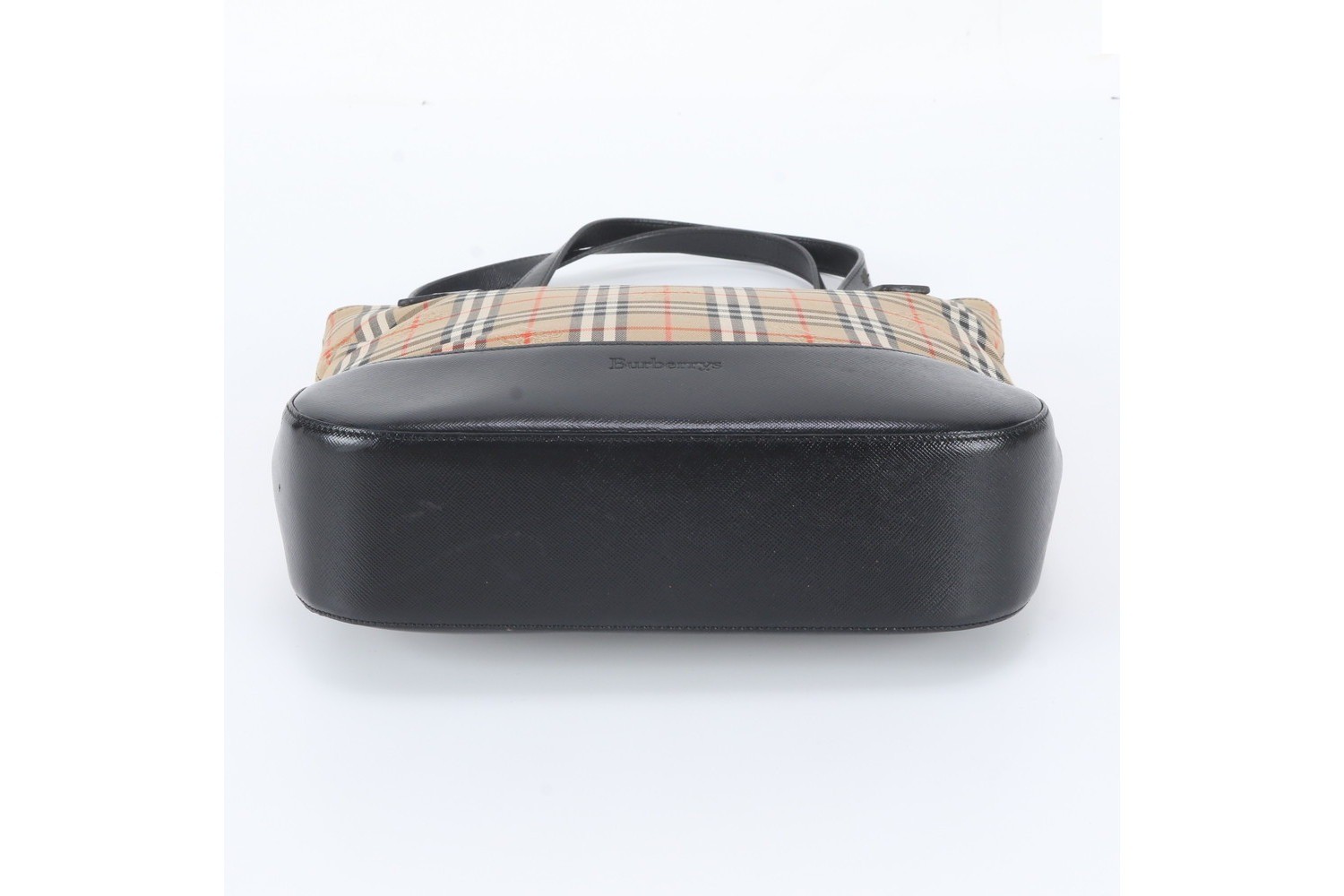 Nova Check Shadow Horse Leather Tote Bag — view 6