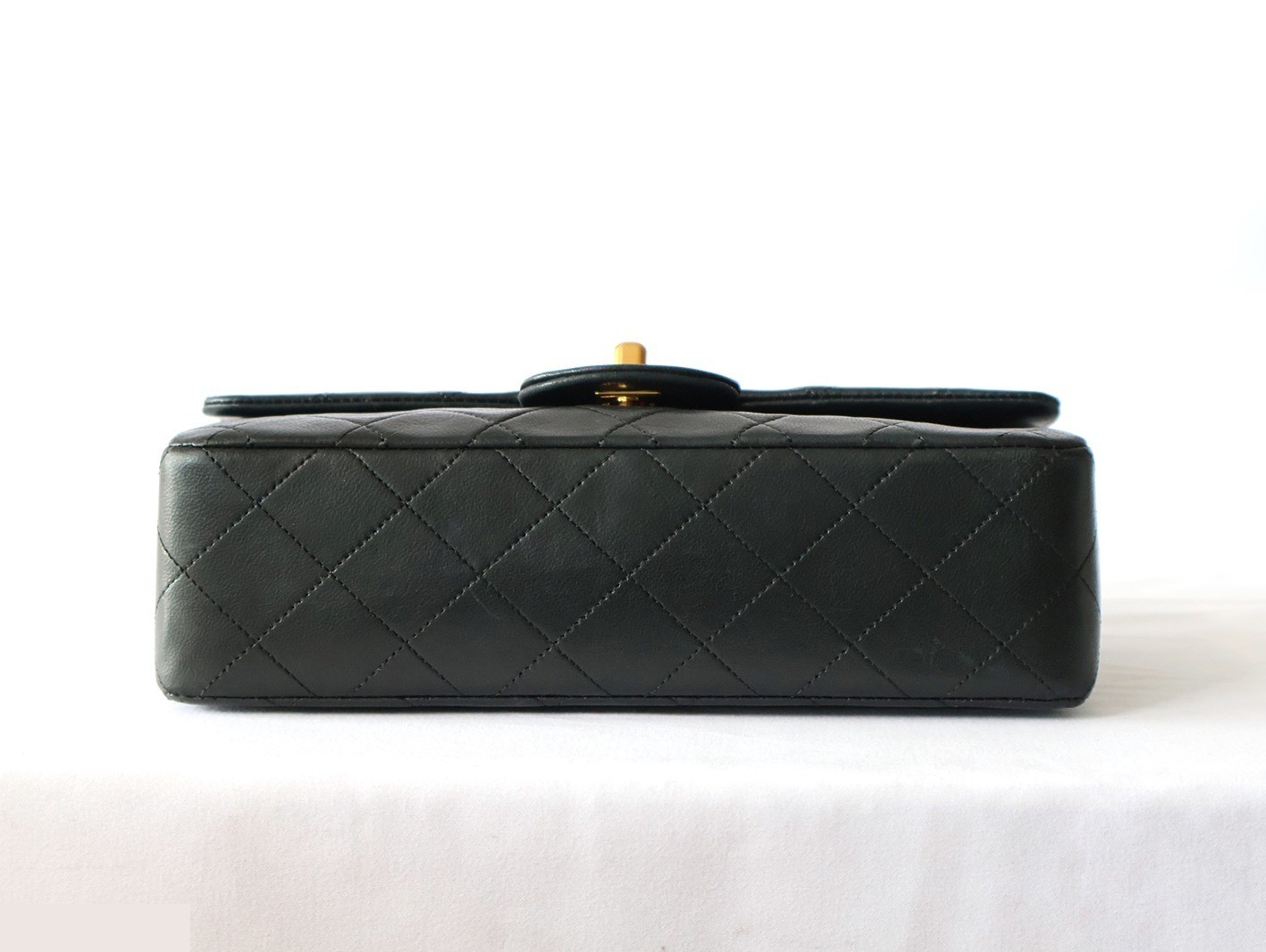 Matelassé 23 Lambskin Double Flap Double Chain Shoulder Bag, Black — view 5