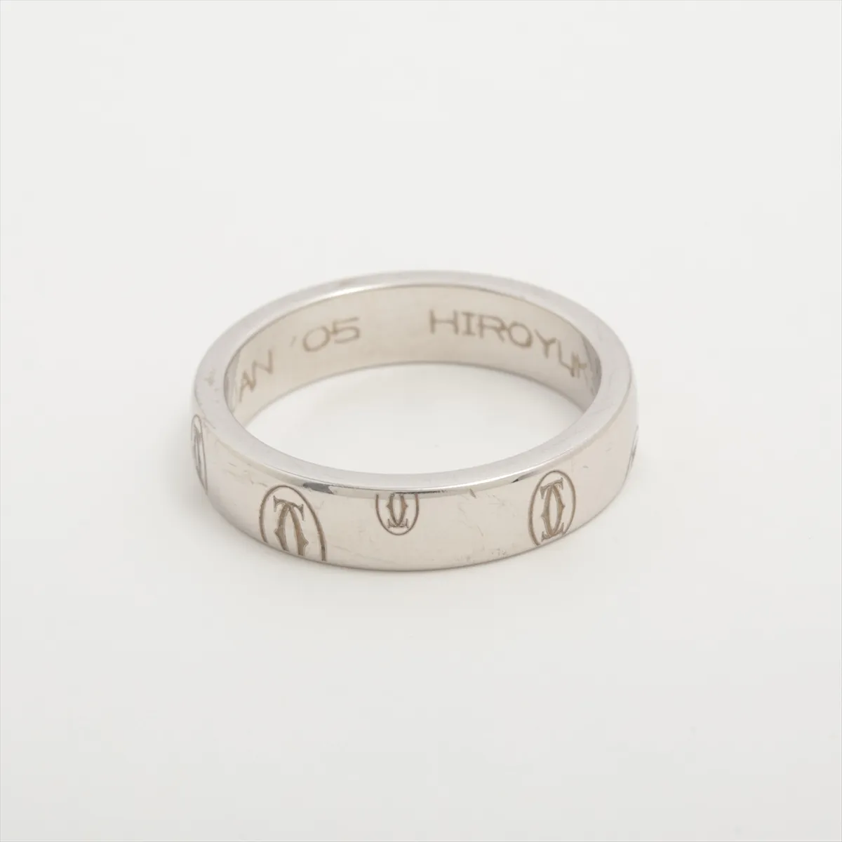 Happy Birthday Ring, 750 (WG), 6.3g, Size 48, Nameplate, DO7616, Metal Scratches — view 2