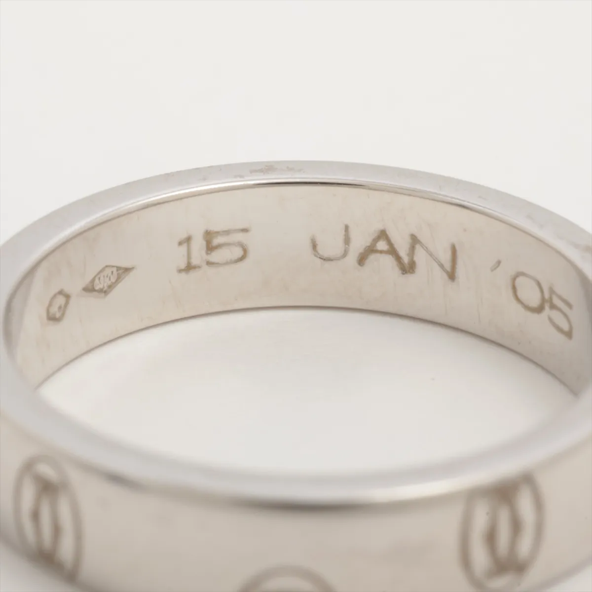 Happy Birthday Ring, 750 (WG), 6.3g, Size 48, Nameplate, DO7616, Metal Scratches — view 5