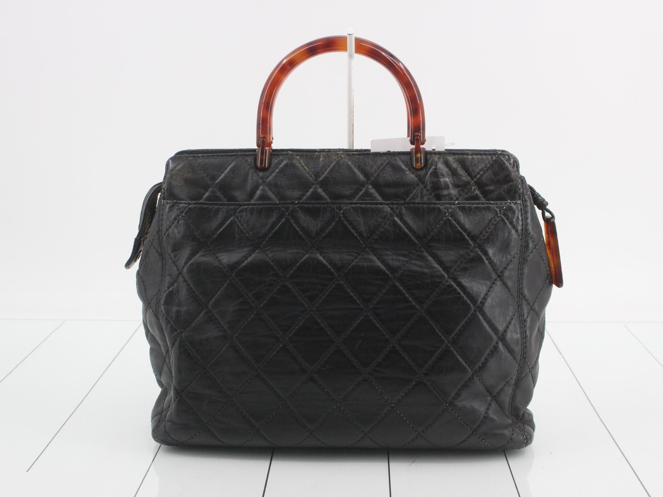 Matelassé tortoiseshell handbag — view 2