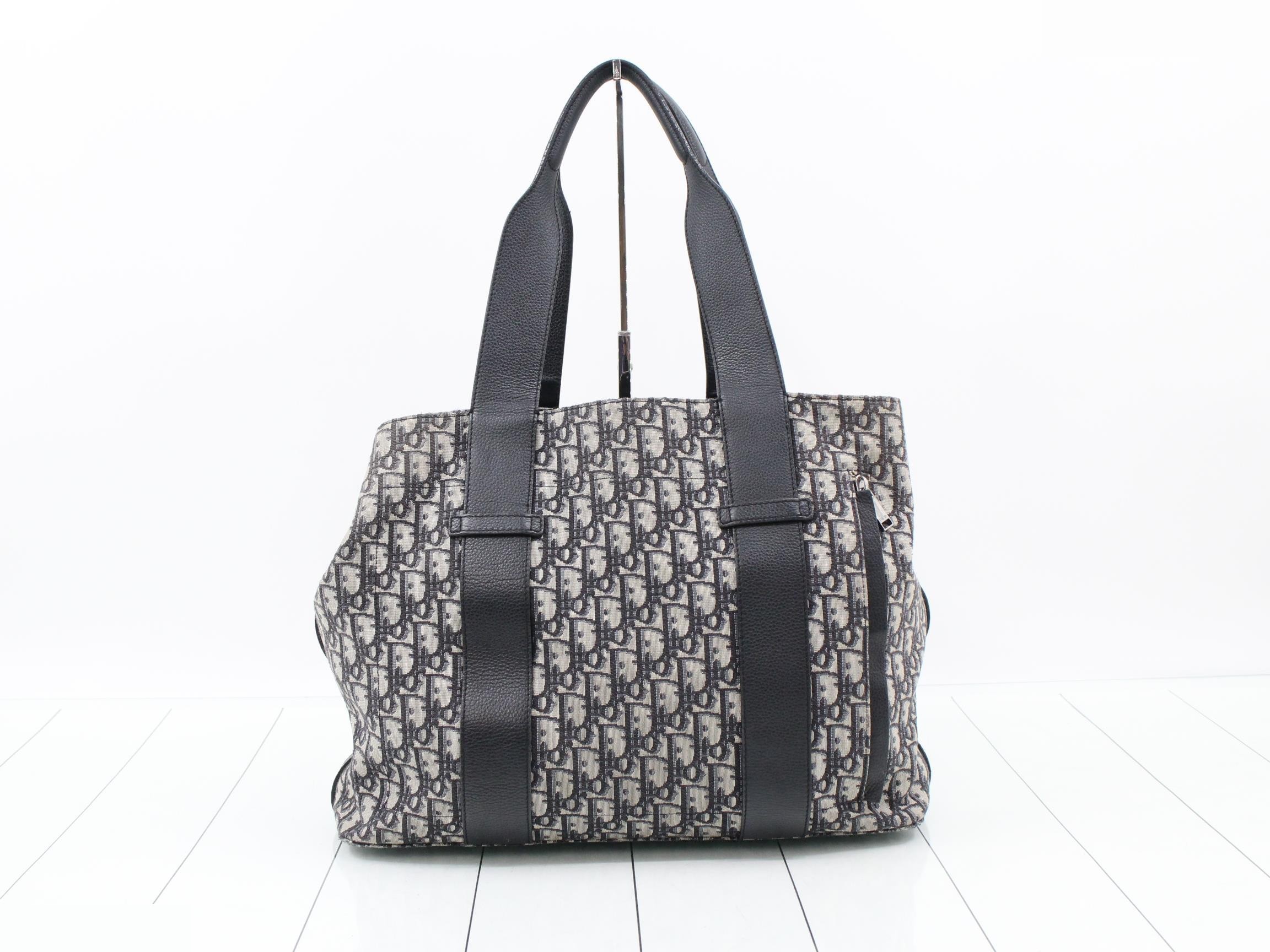 Trotter/Oblique 2-Way Tote Bag, Navy — view 2