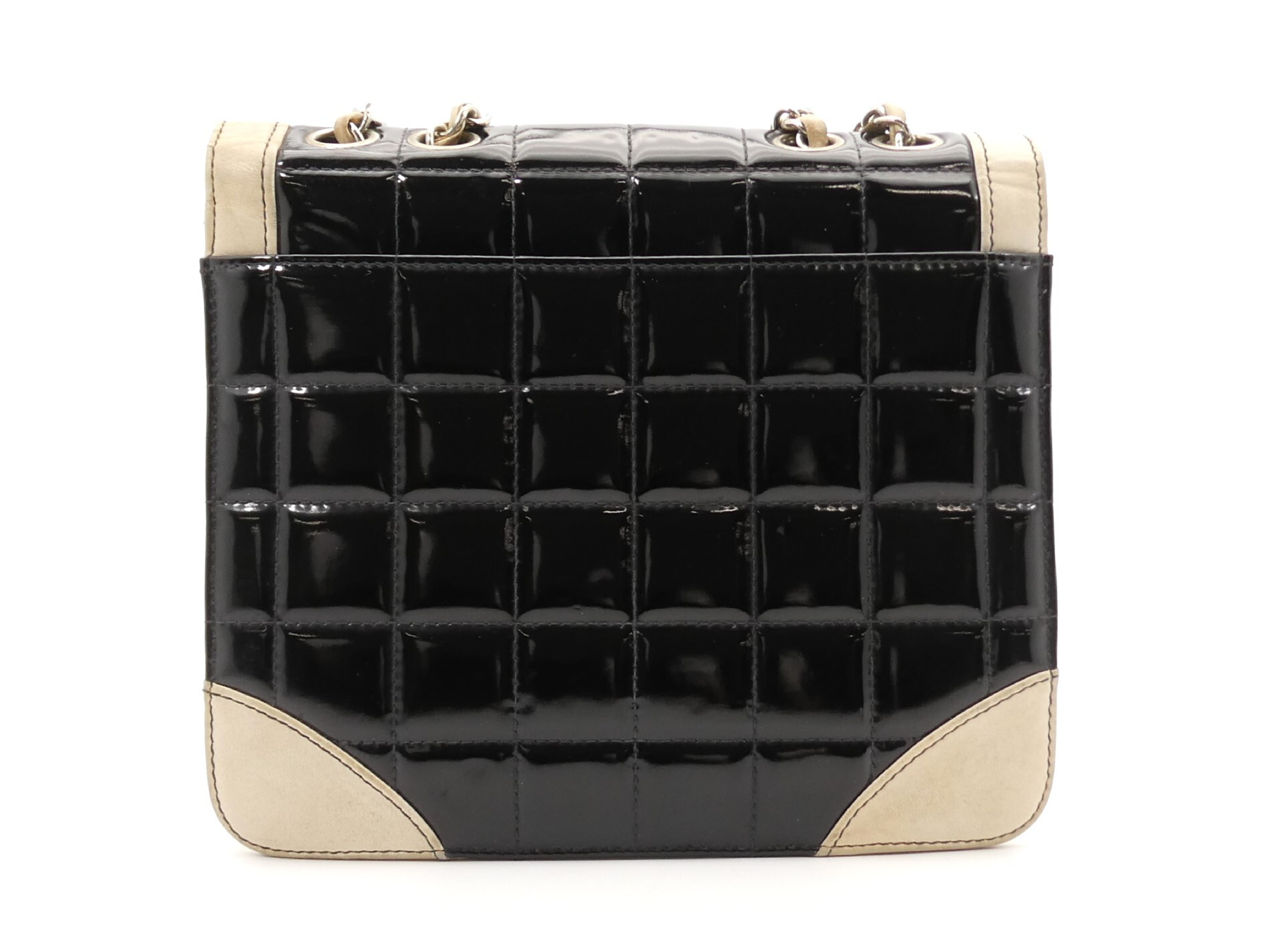 Chocolate Bar Coco Mark Enamel Double Chain Shoulder Bag — view 2