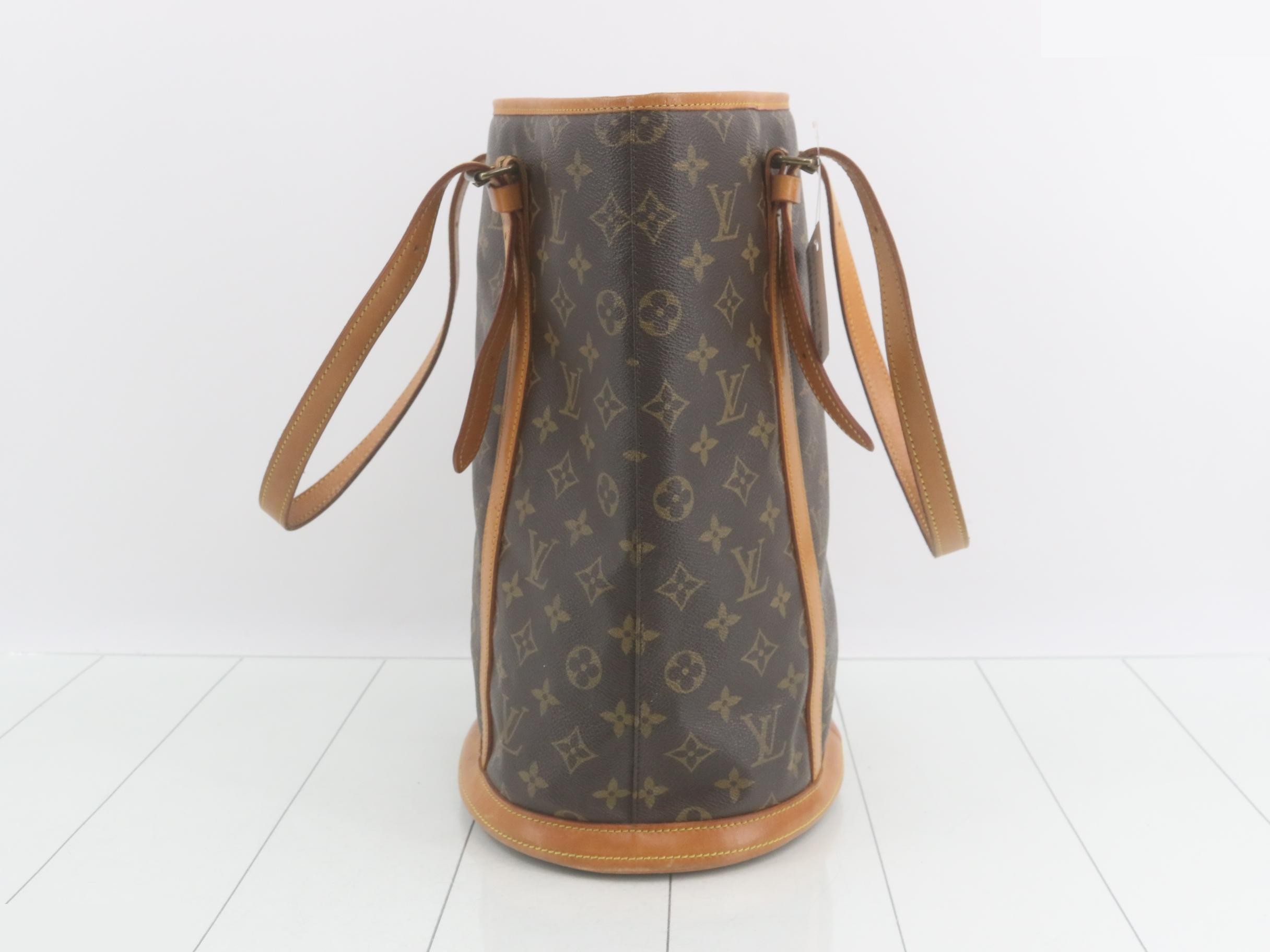 Monogram Bucket GM Tote Bag with Pouch — view 3