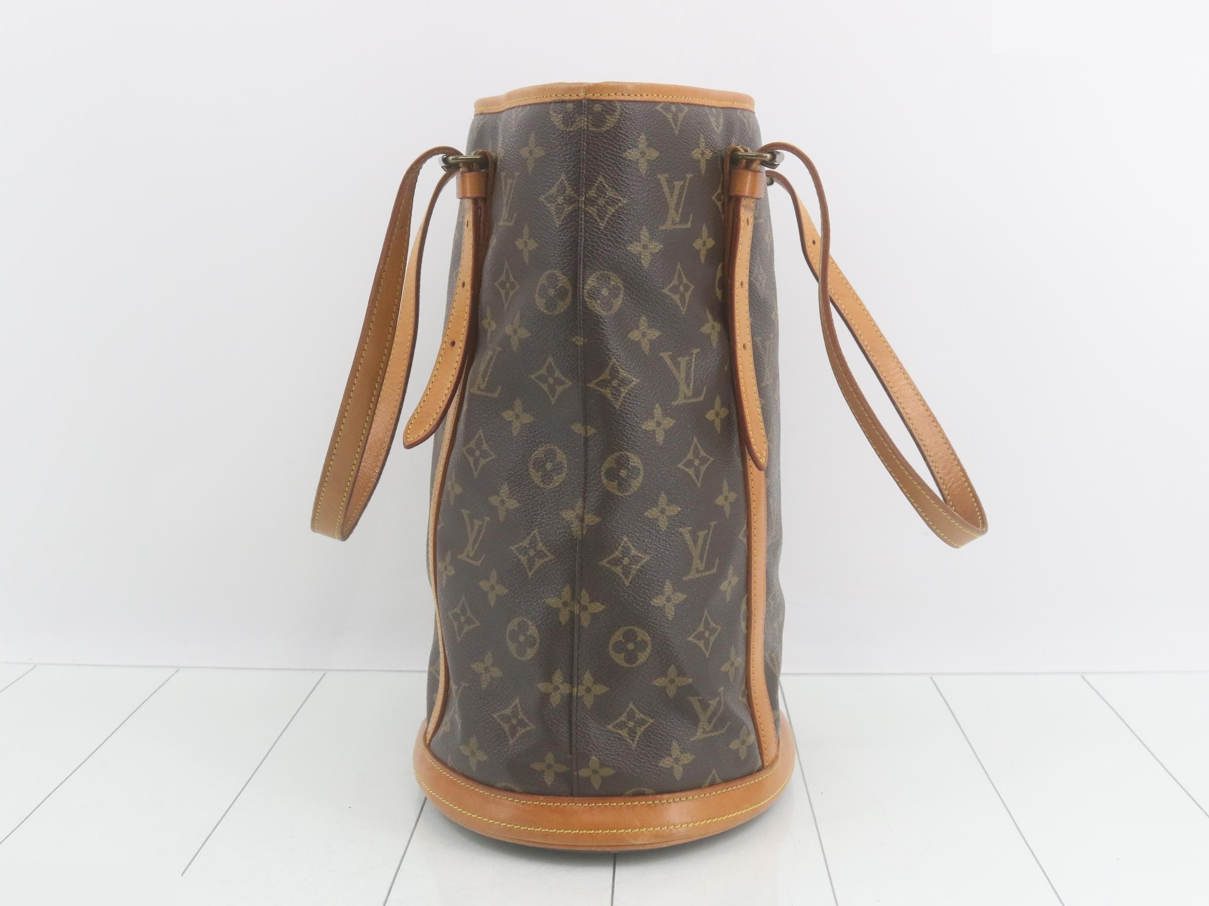Monogram Bucket GM Tote Bag with Pouch — view 4
