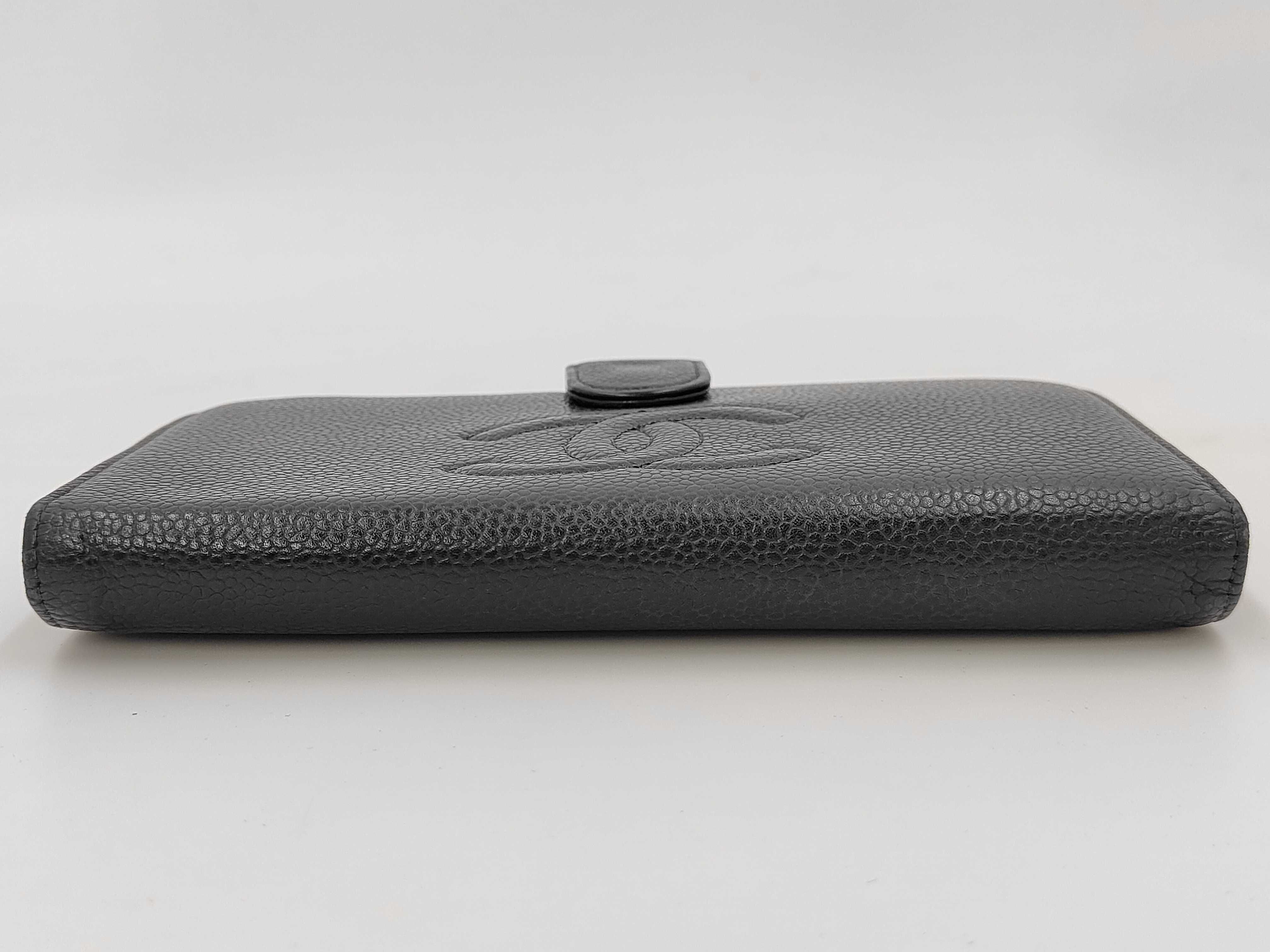 coin purse, caviar leather/black wallet — view 3