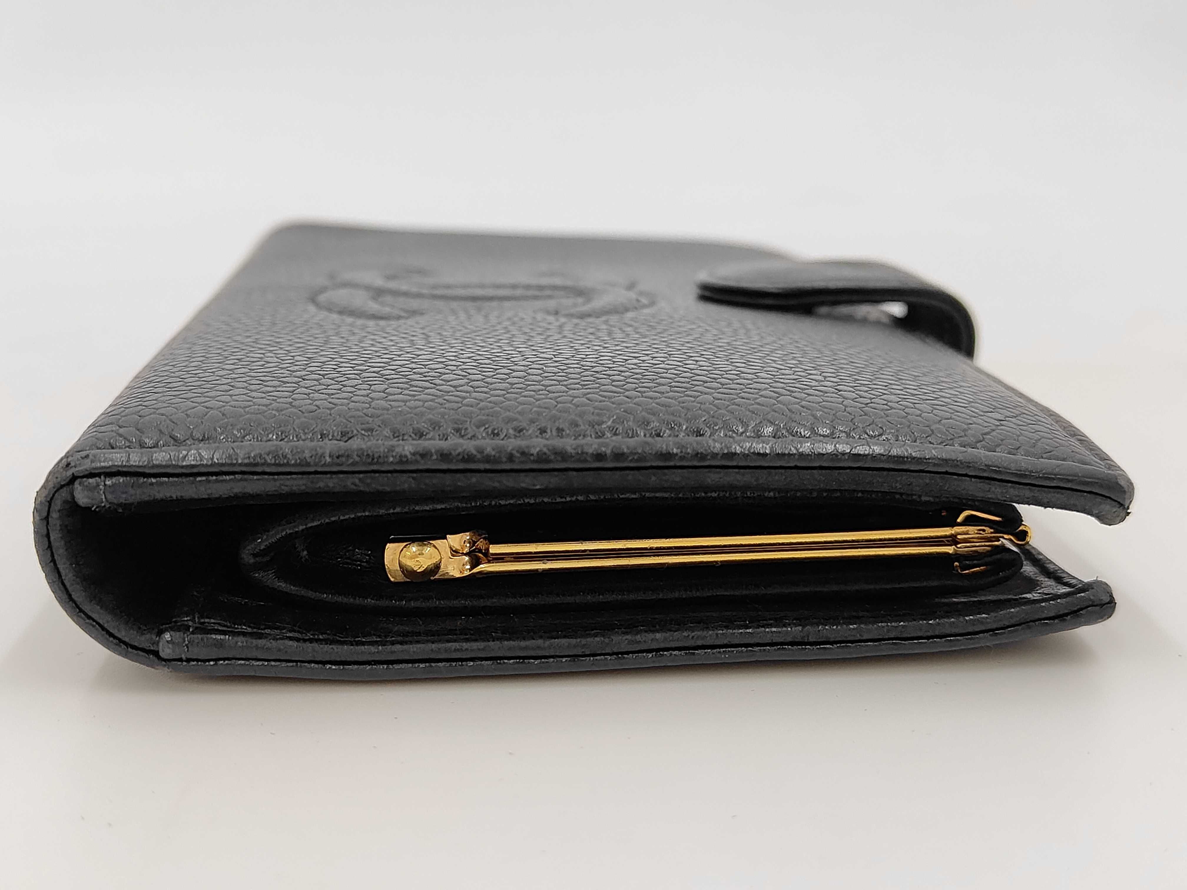 coin purse, caviar leather/black wallet — view 4