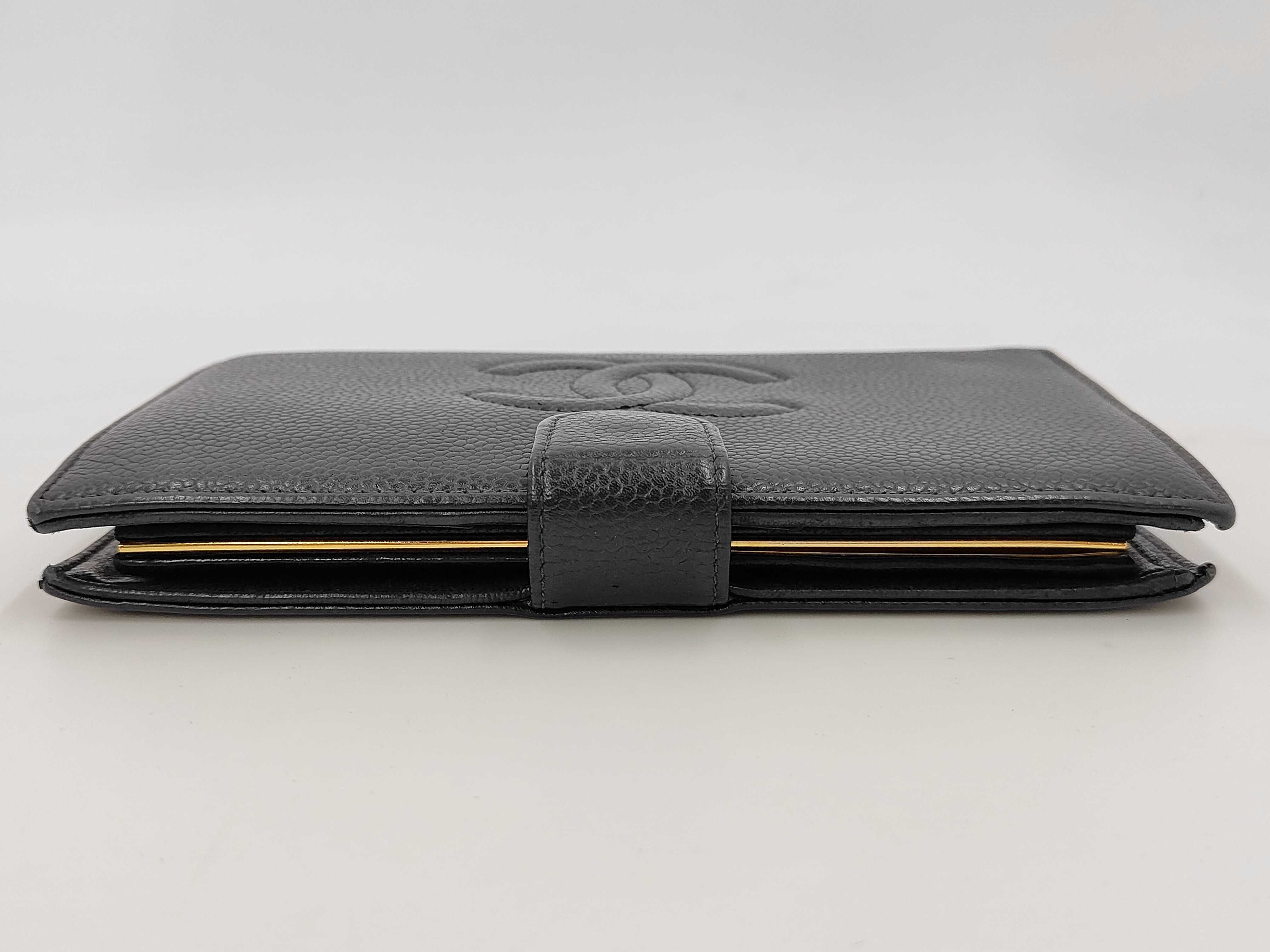 coin purse, caviar leather/black wallet — view 5