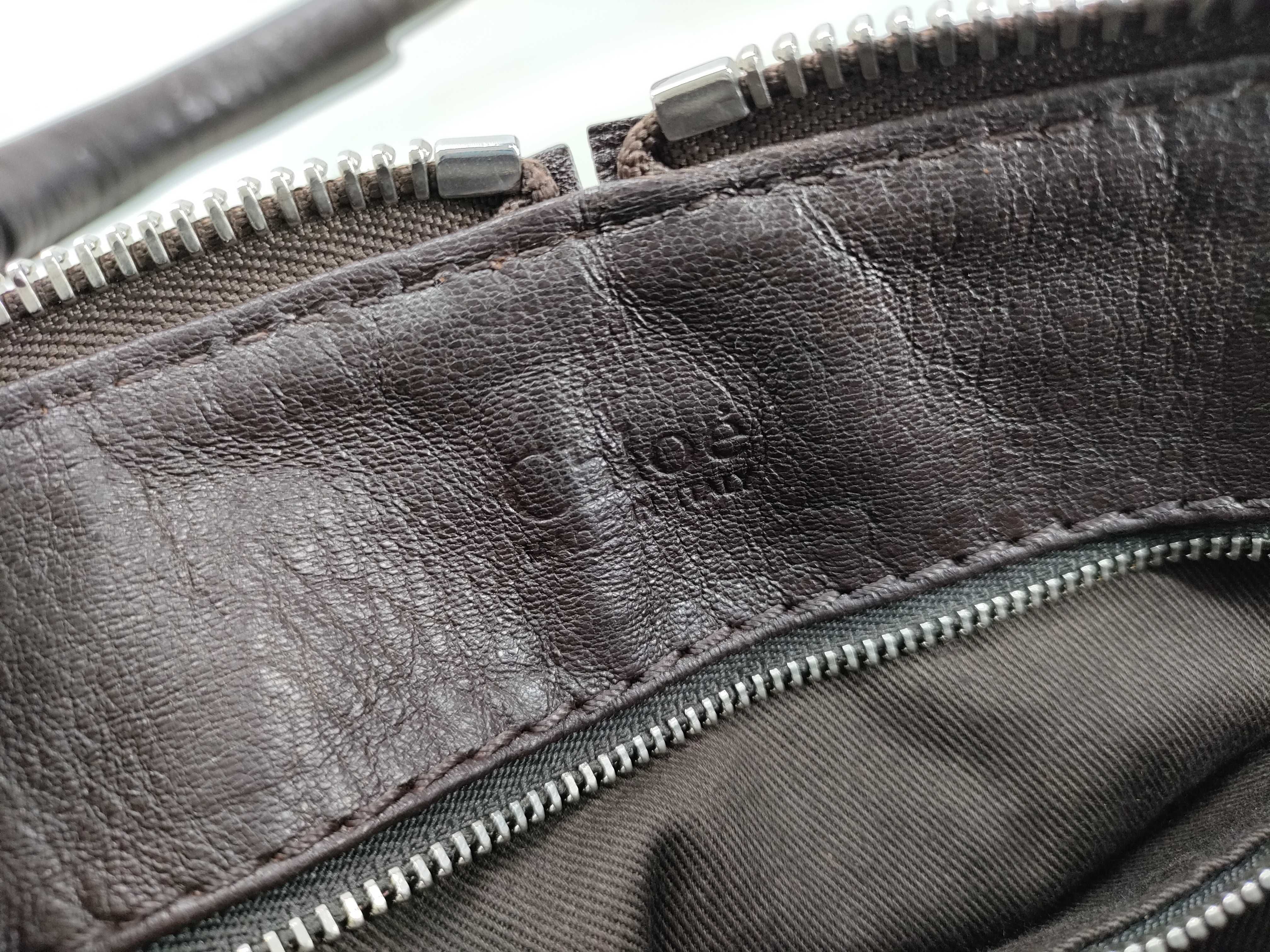 Paddington handbag, chain leather, dark brown handbag — view 12