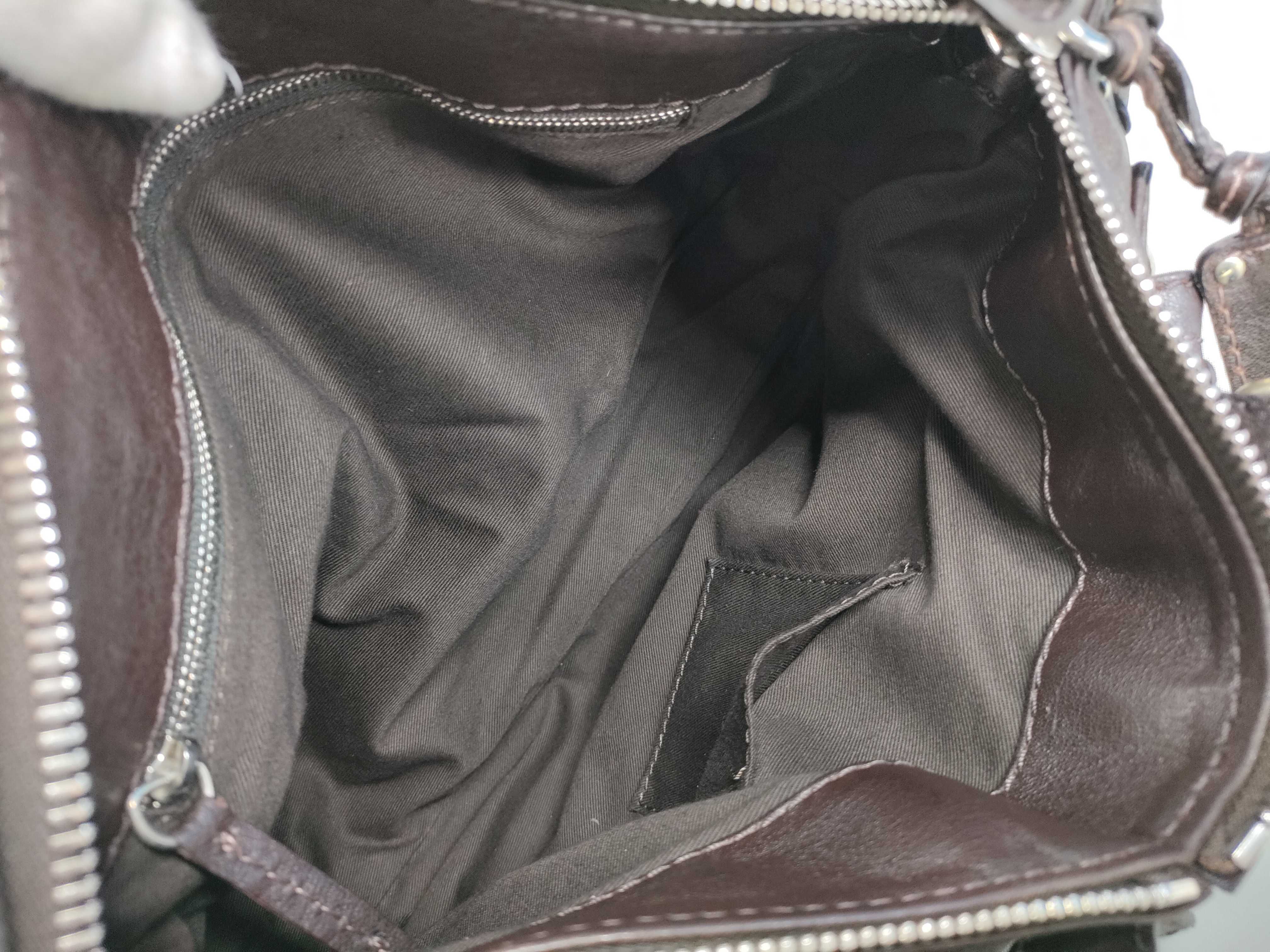 Paddington handbag, chain leather, dark brown handbag — view 9