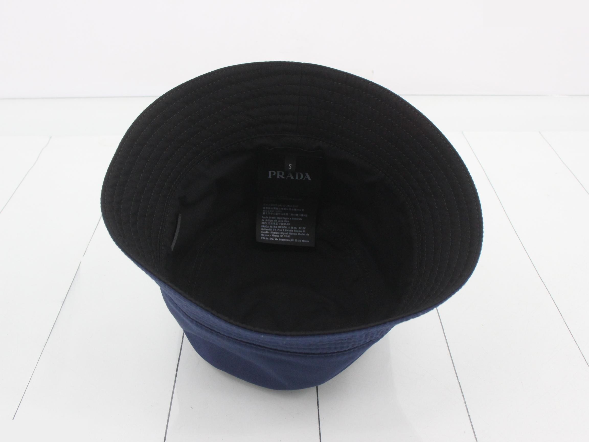 Logo Bucket Hat, Reversible, Navy/Black — view 3