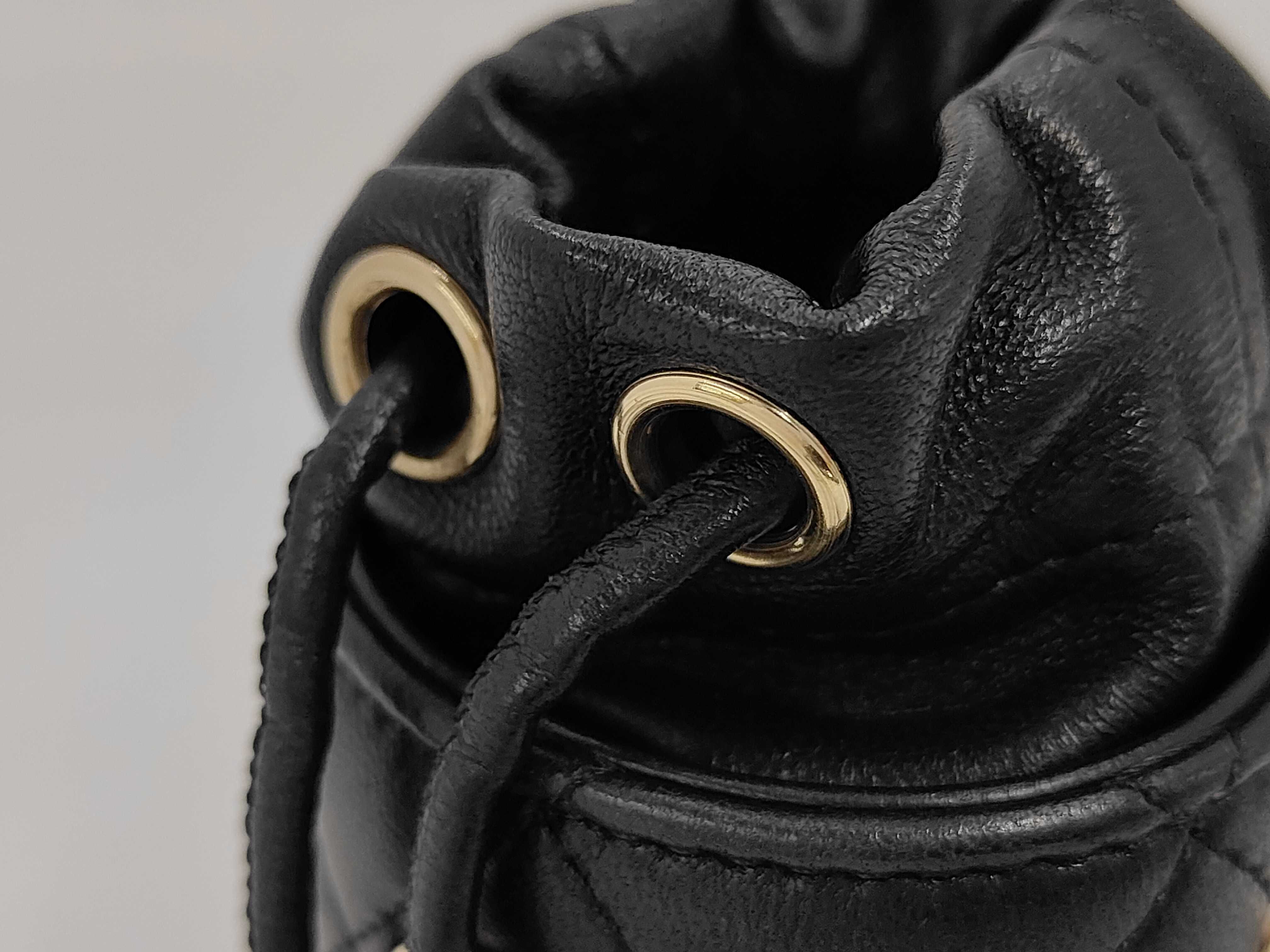 Matelasse Mini Bucket Shoulder Bag — view 9