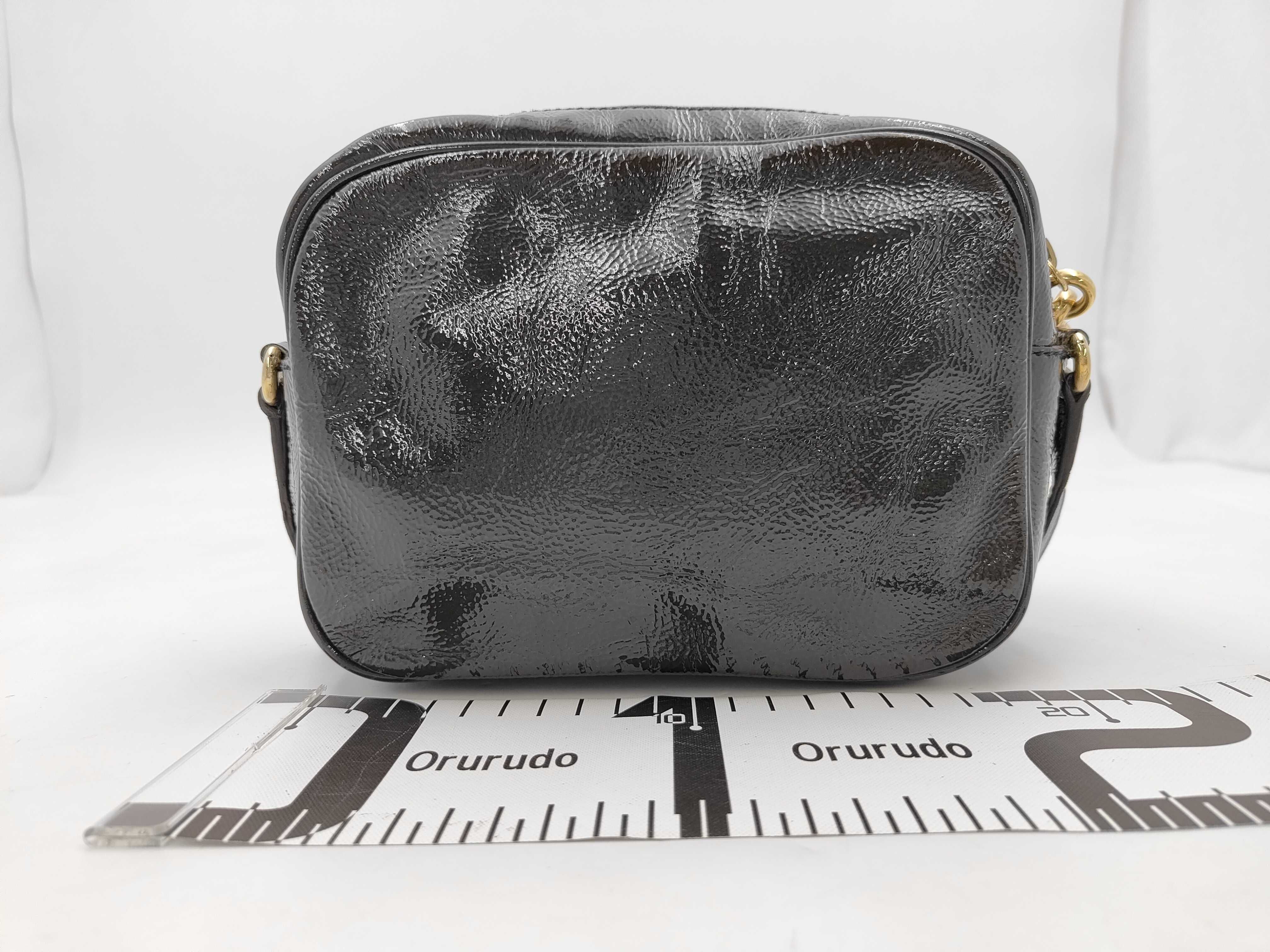 Soho Tassel Disco Bag Black Patent Shoulder Bag — view 2