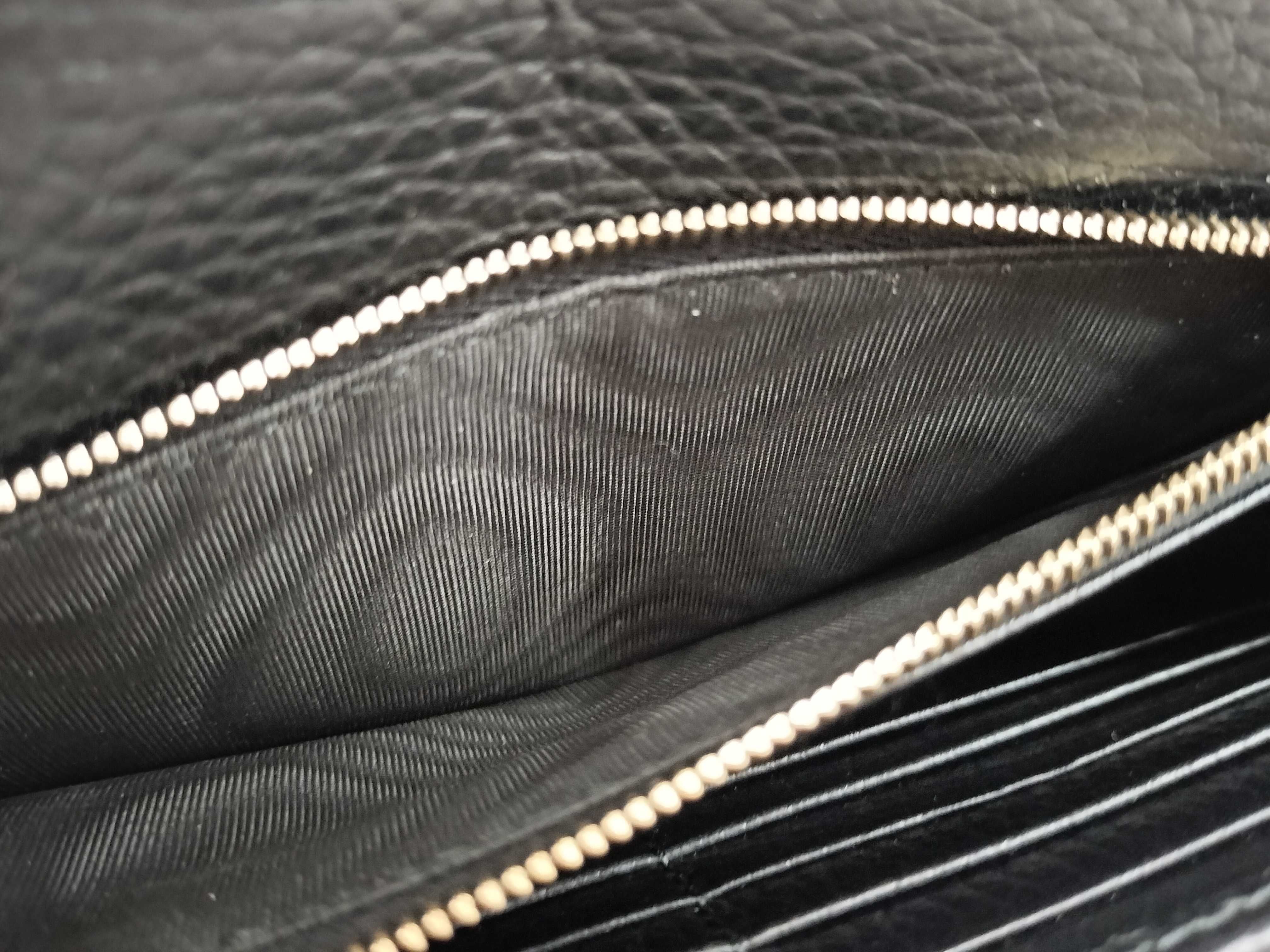 Interlocking G Leather Chain Wallet Black 615523 Shoulder Bag — view 11