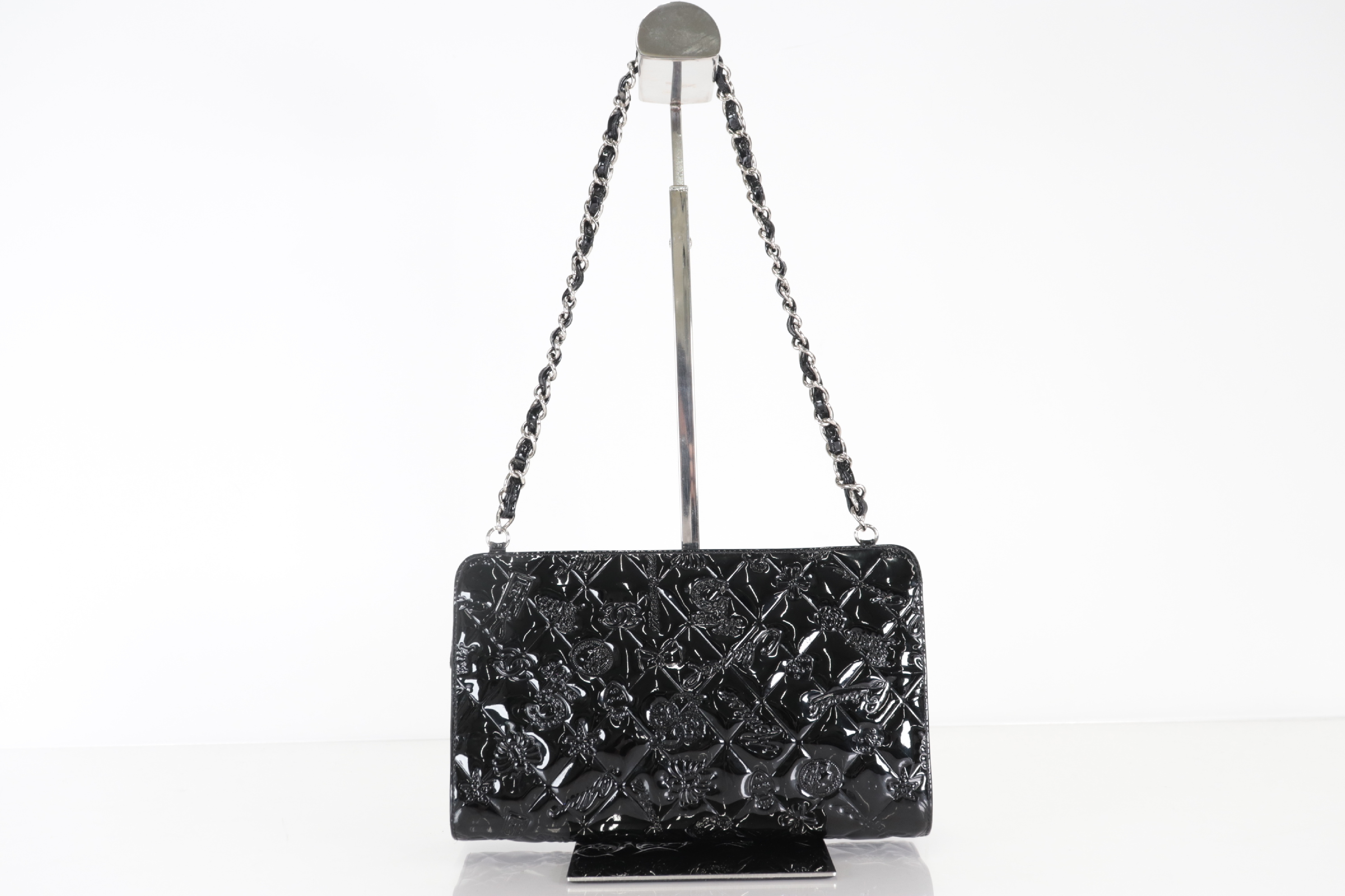 Icon Enamel Chain Shoulder Bag (No. 11)