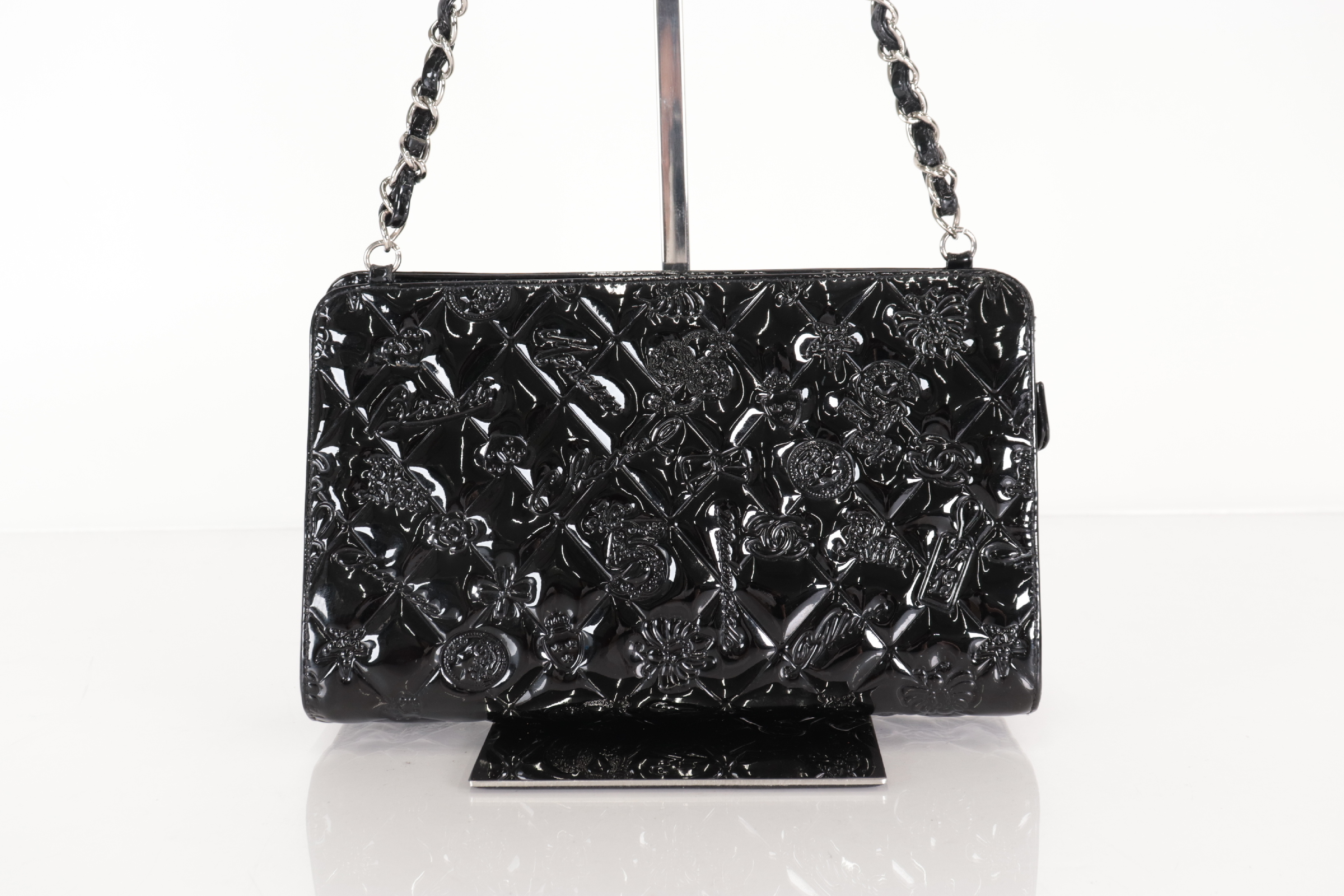 Icon Enamel Chain Shoulder Bag (No. 11) — view 3