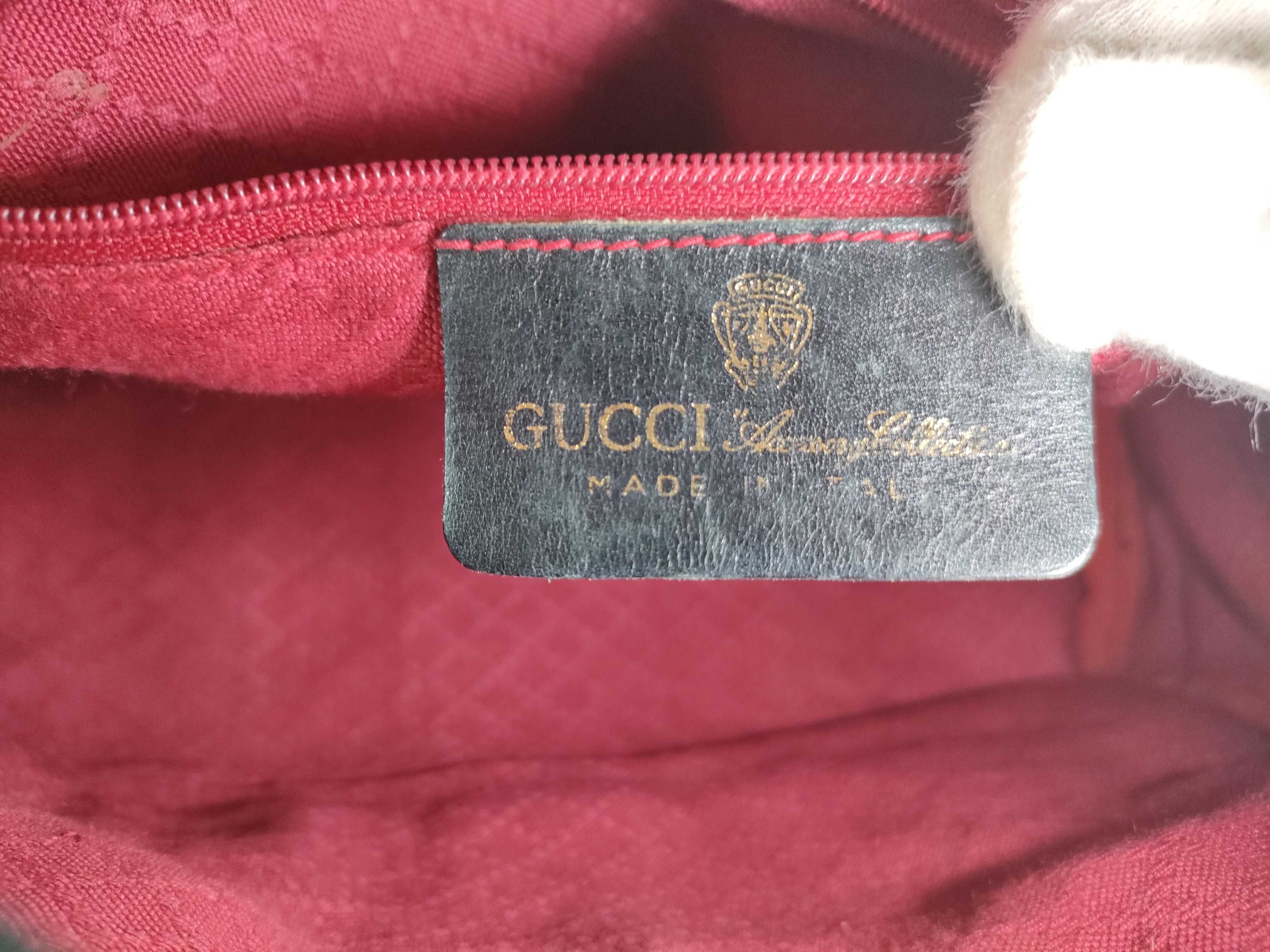 GG Canvas Handbag, Sherry, Black — view 13