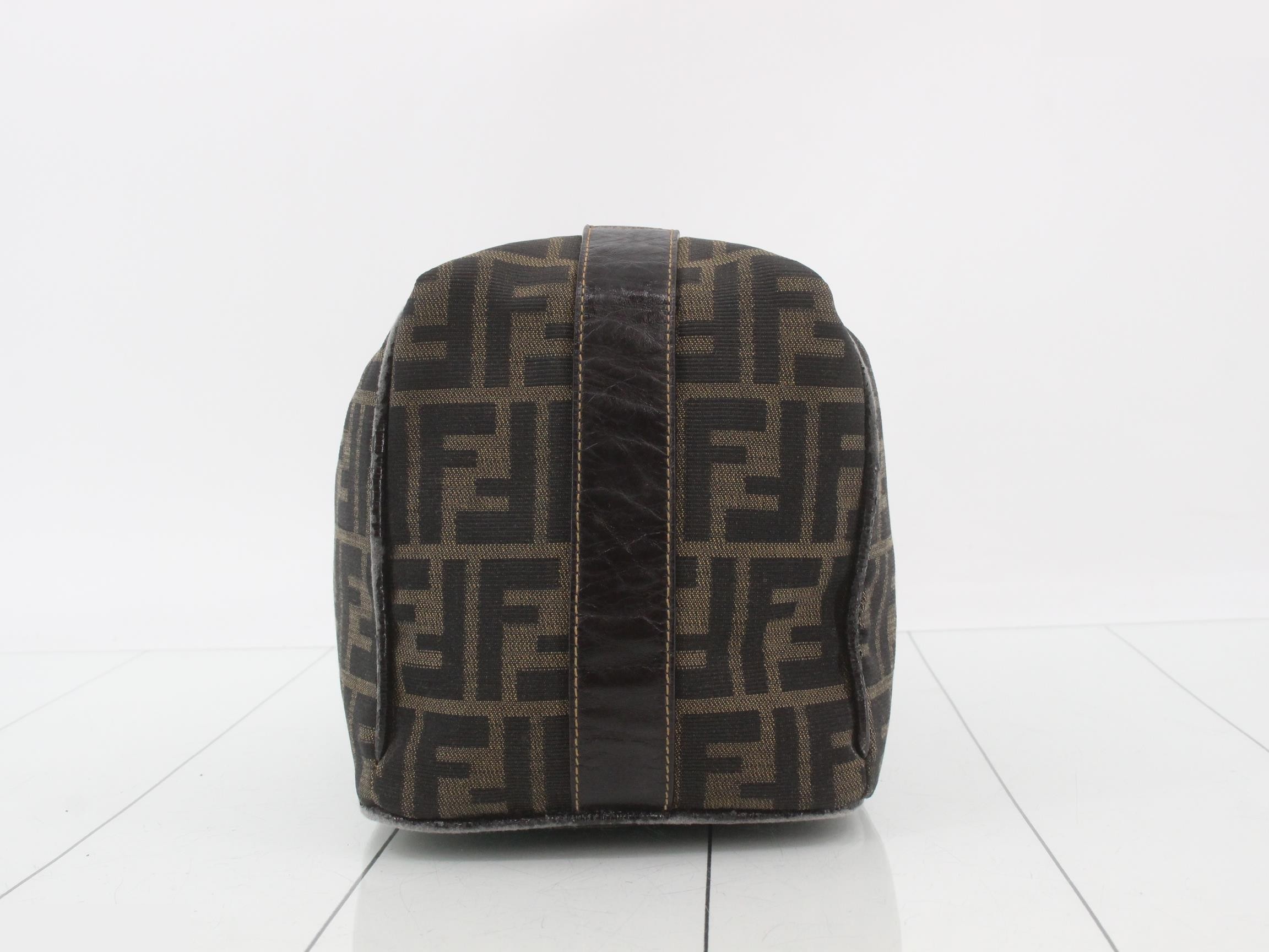 Vanity case, nylon, dark brown — view 4