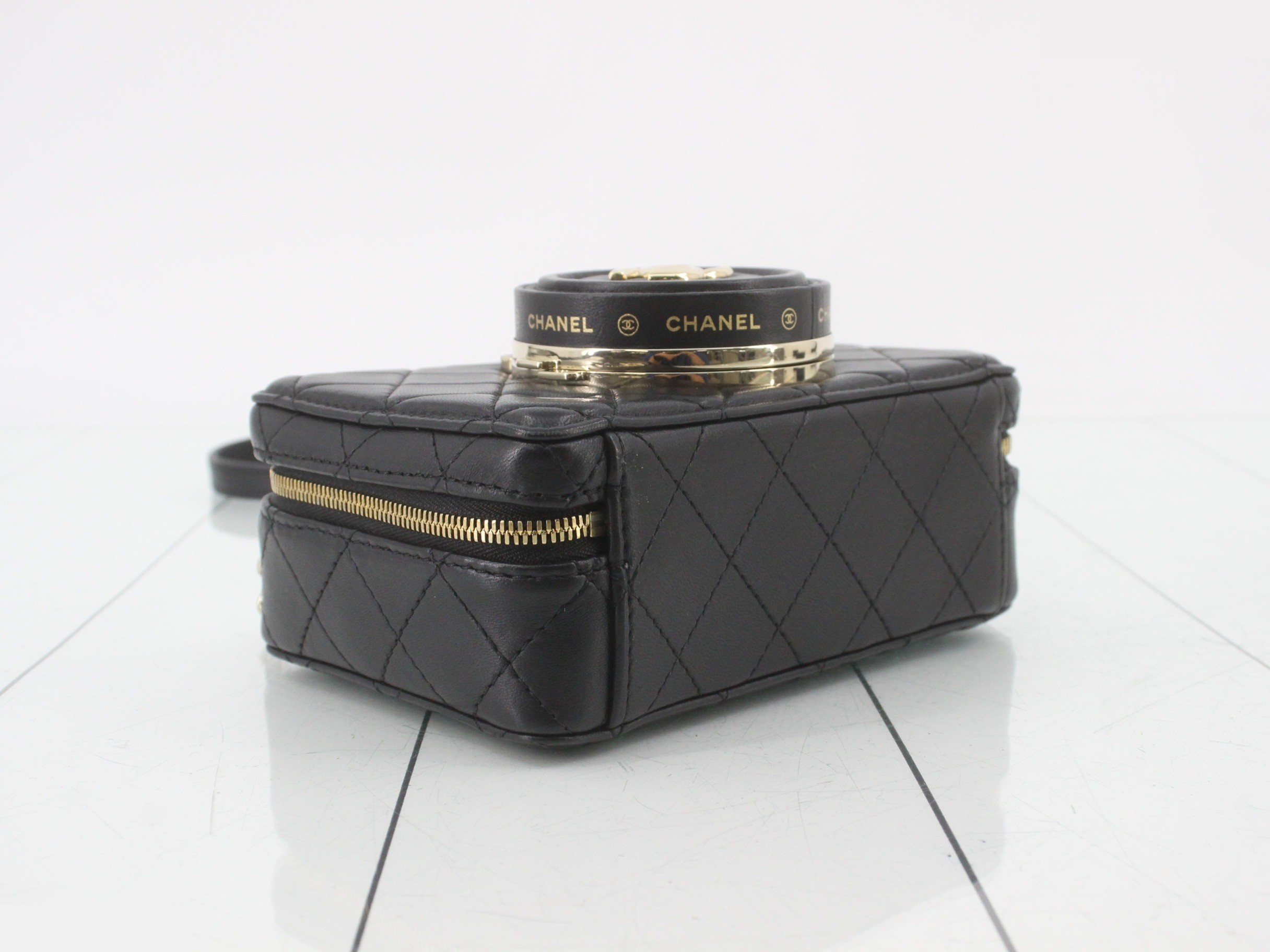 lambskin camera bag chain shoulder bag — view 5
