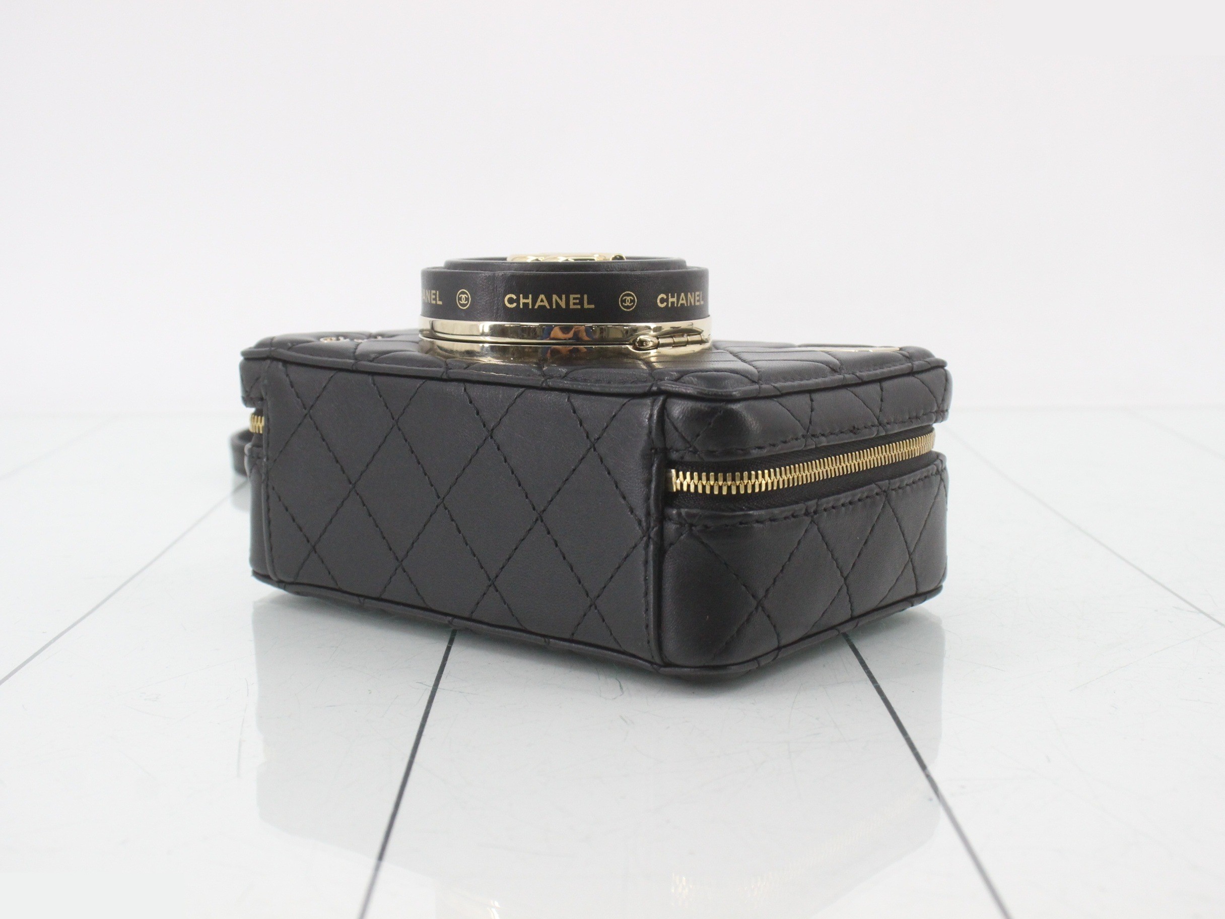 lambskin camera bag chain shoulder bag — view 6