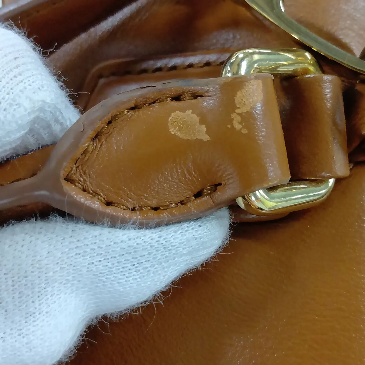 Arcadi Leather 2-Way Handbag, Brown 5BB142 — view 13
