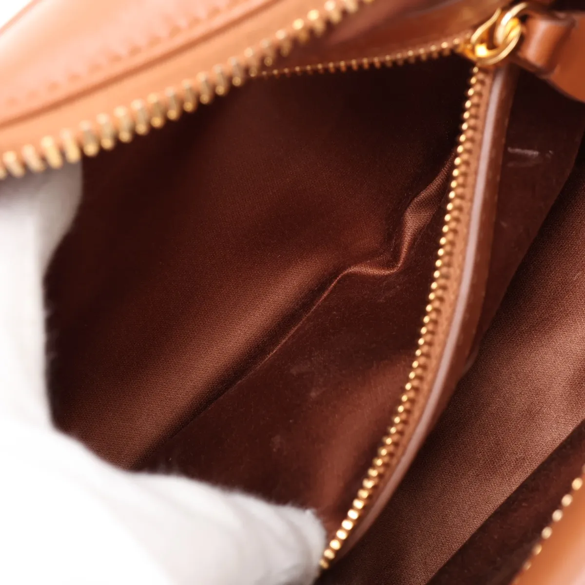 Arcadi Leather 2-Way Handbag, Brown 5BB142 — view 9