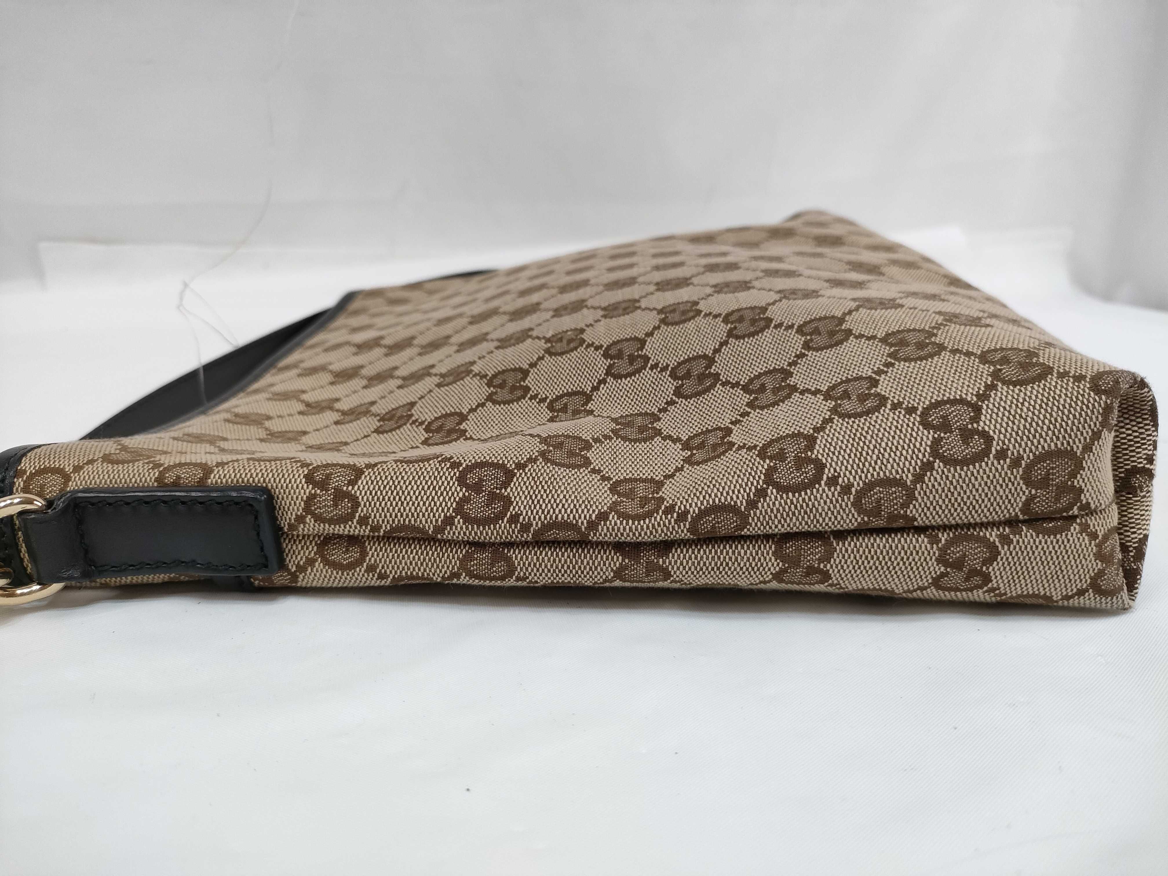 GG Canvas Shoulder Bag, Sherry, Brown, 388962 — view 8