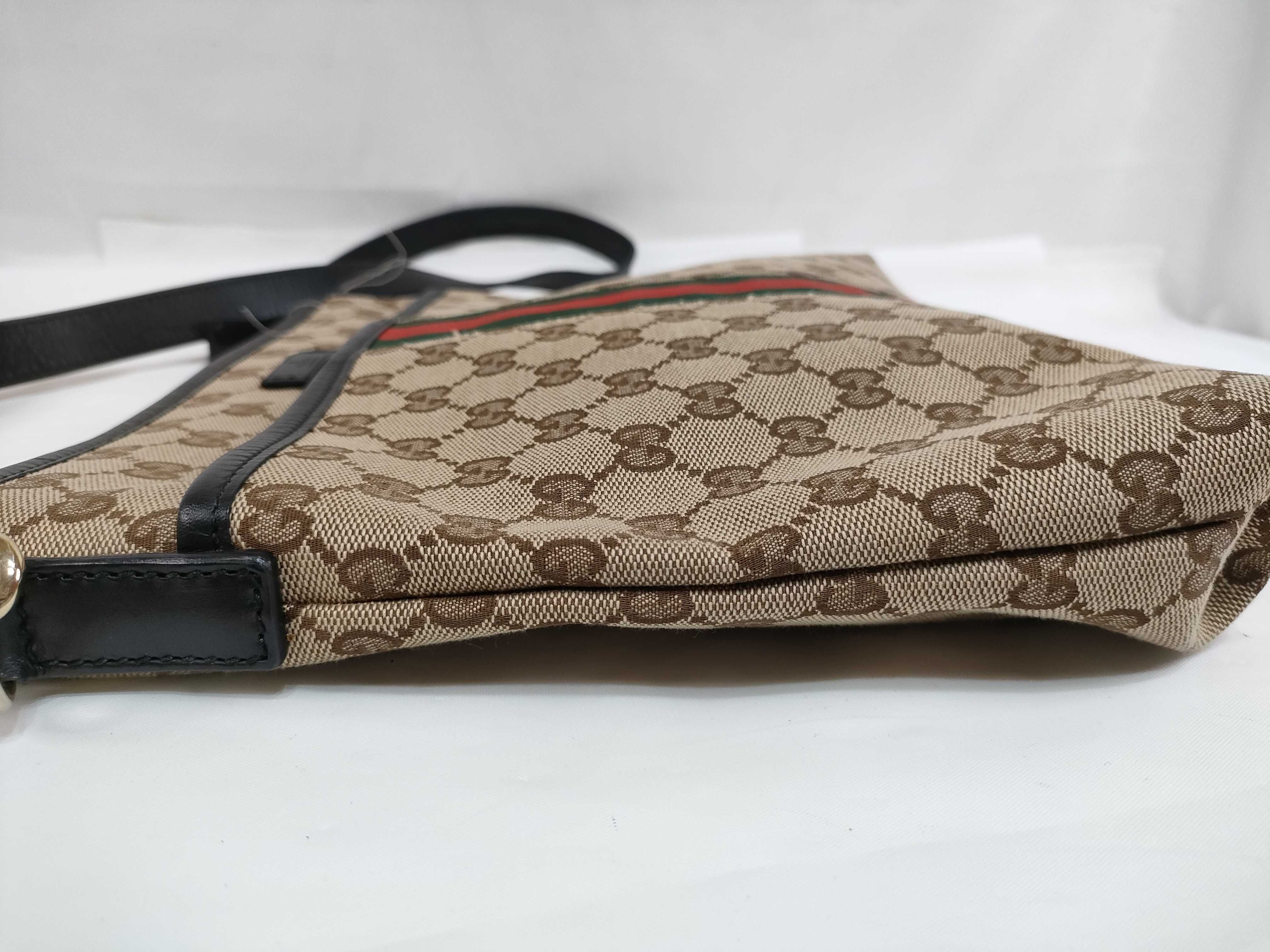 GG Canvas Shoulder Bag, Sherry, Brown, 388962 — view 9