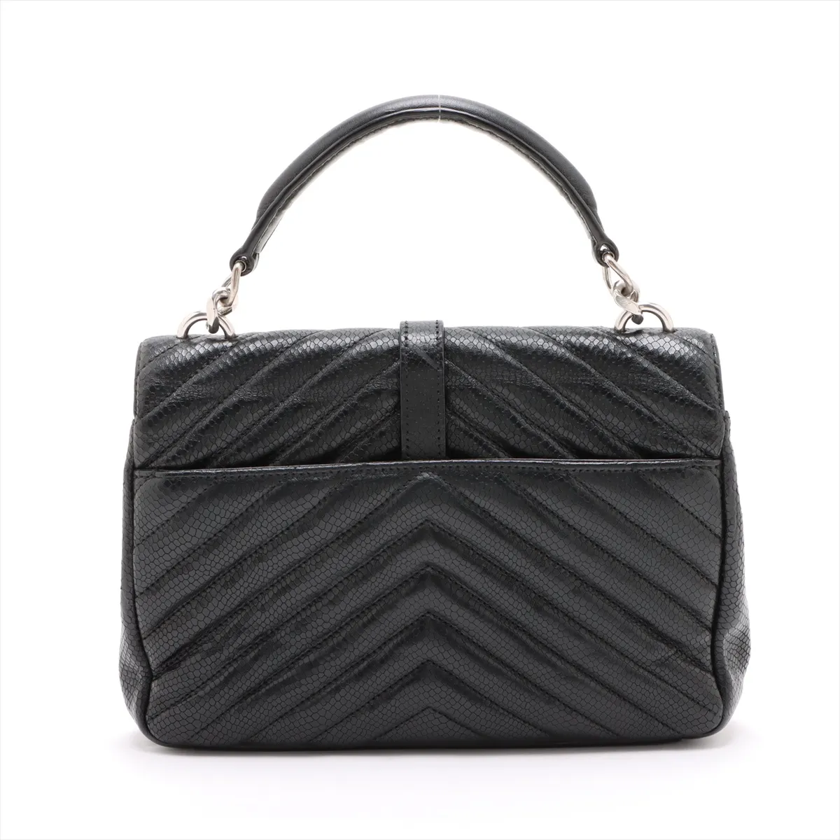 College Leather 2WAY Handbag Black 600279 — view 2