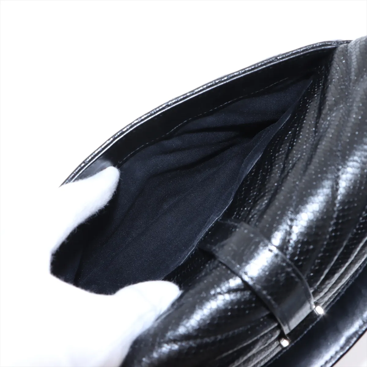 College Leather 2WAY Handbag Black 600279 — view 12