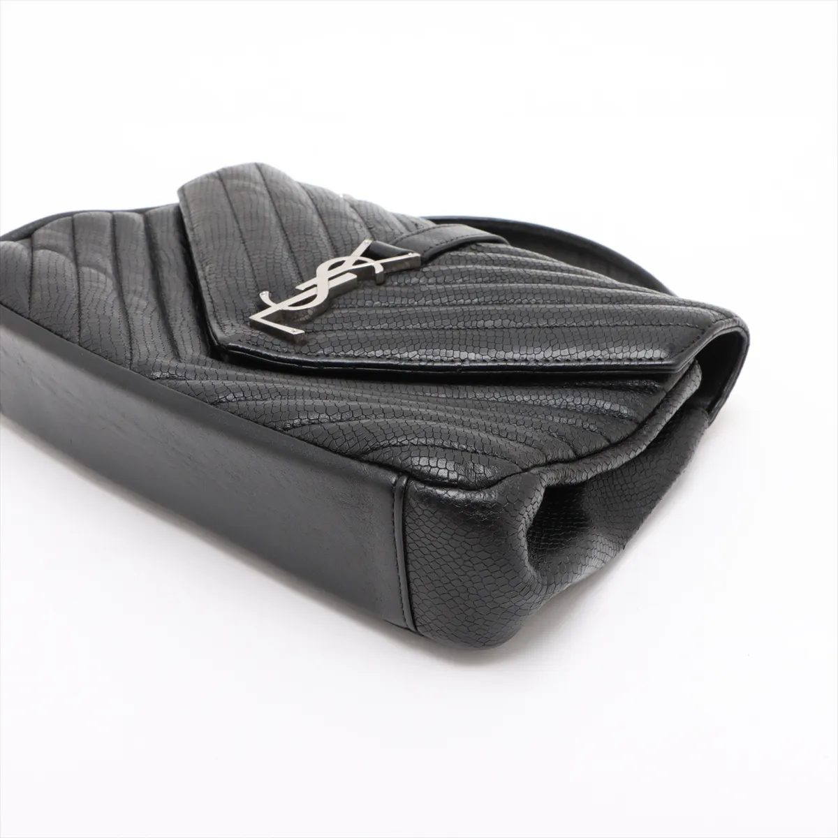 College Leather 2WAY Handbag Black 600279 — view 3