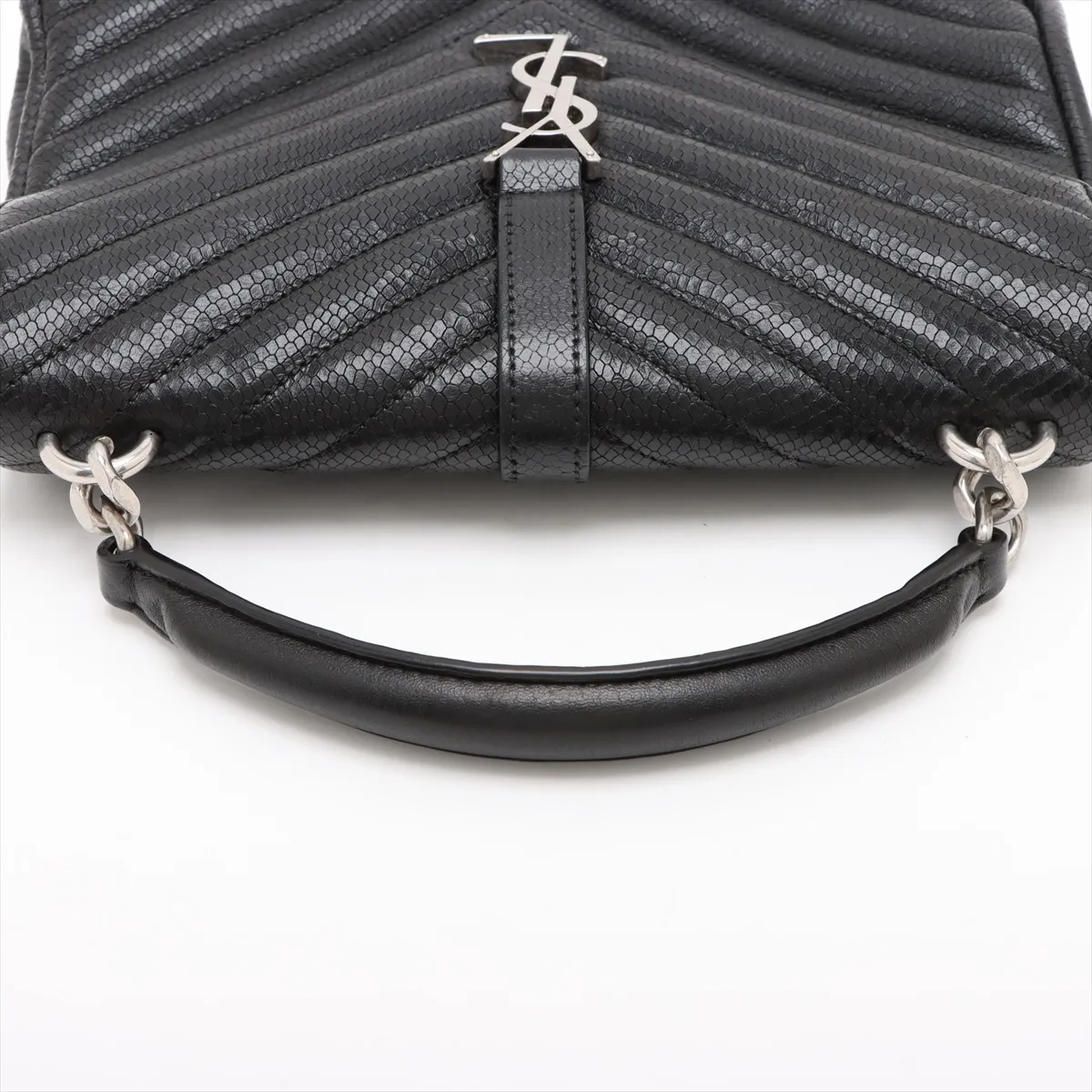 College Leather 2WAY Handbag Black 600279 — view 5