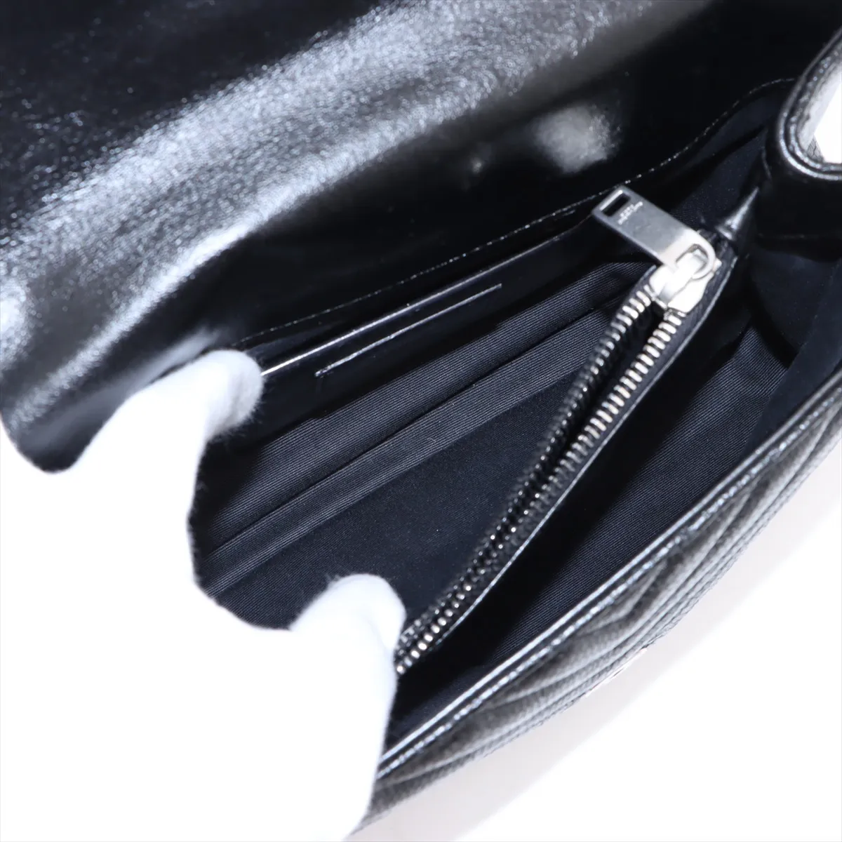 College Leather 2WAY Handbag Black 600279 — view 10