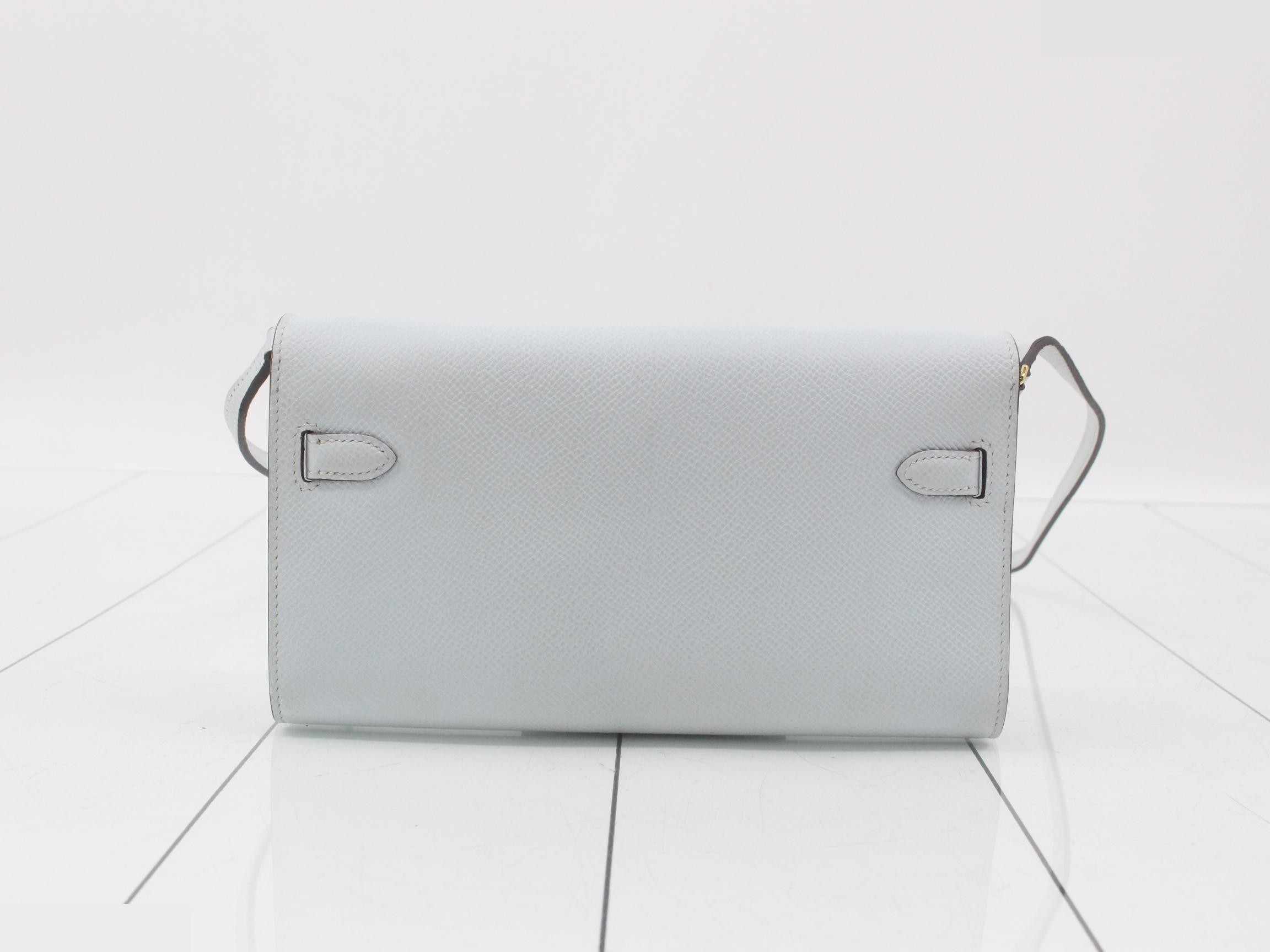 Kelly To Go Epsom Leather Bi-fold Long Wallet (Y Stamp) — view 2