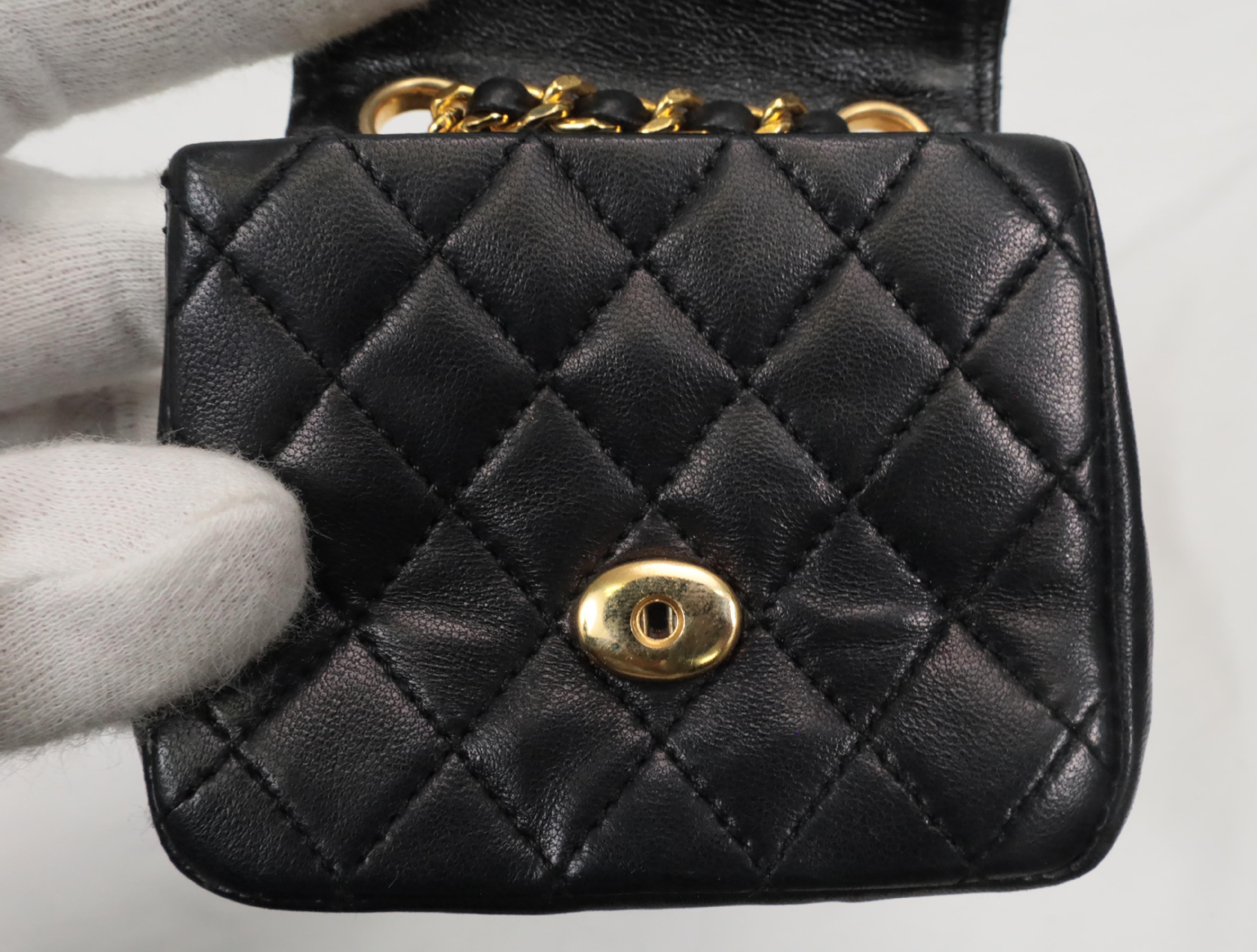 Mini Matelassé Chain Belt Shoulder Bag — view 11