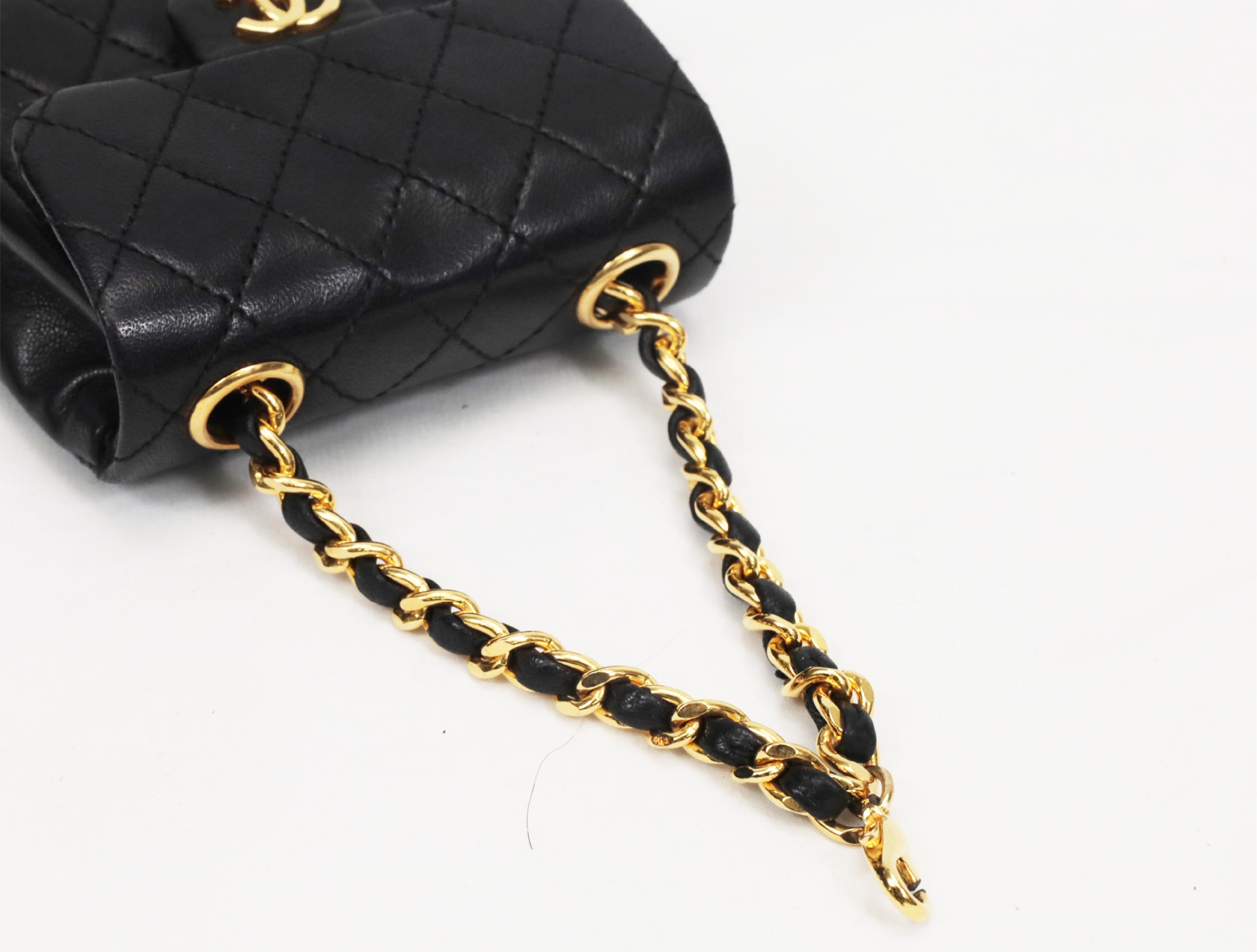 Mini Matelassé Chain Belt Shoulder Bag — view 8