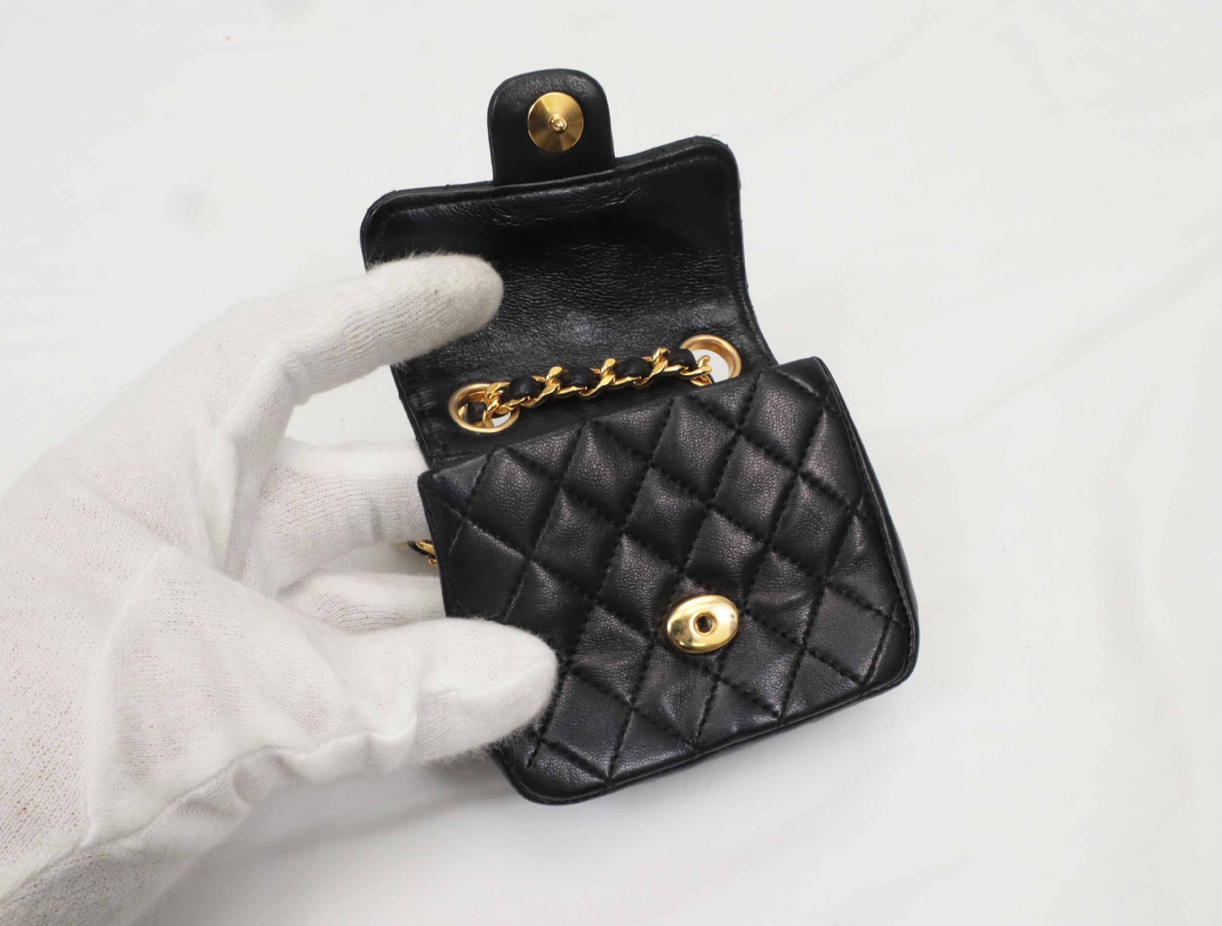 Mini Matelassé Chain Belt Shoulder Bag — view 10