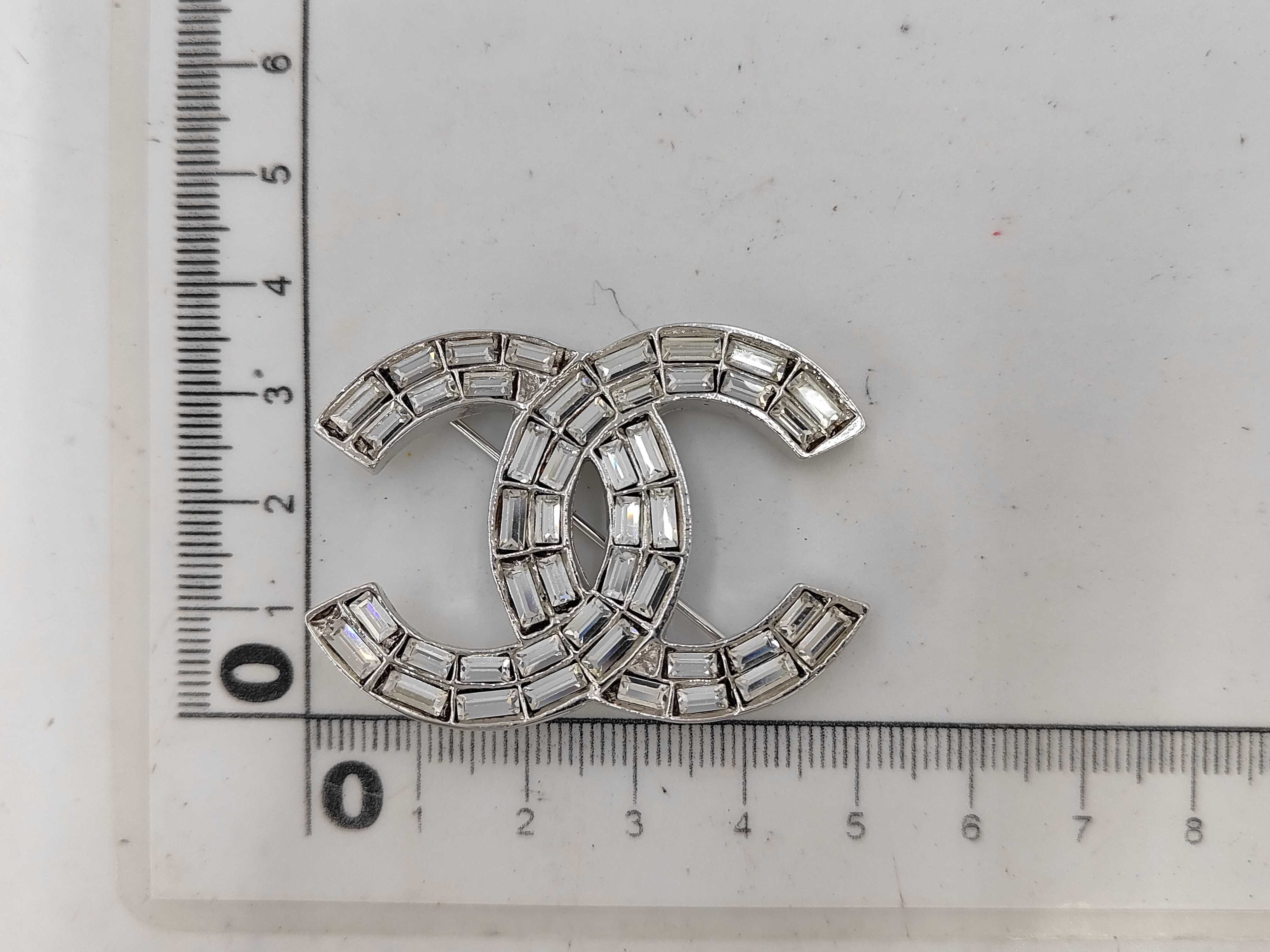 Coco Mark Rhinestone Brooch 01P — view 5