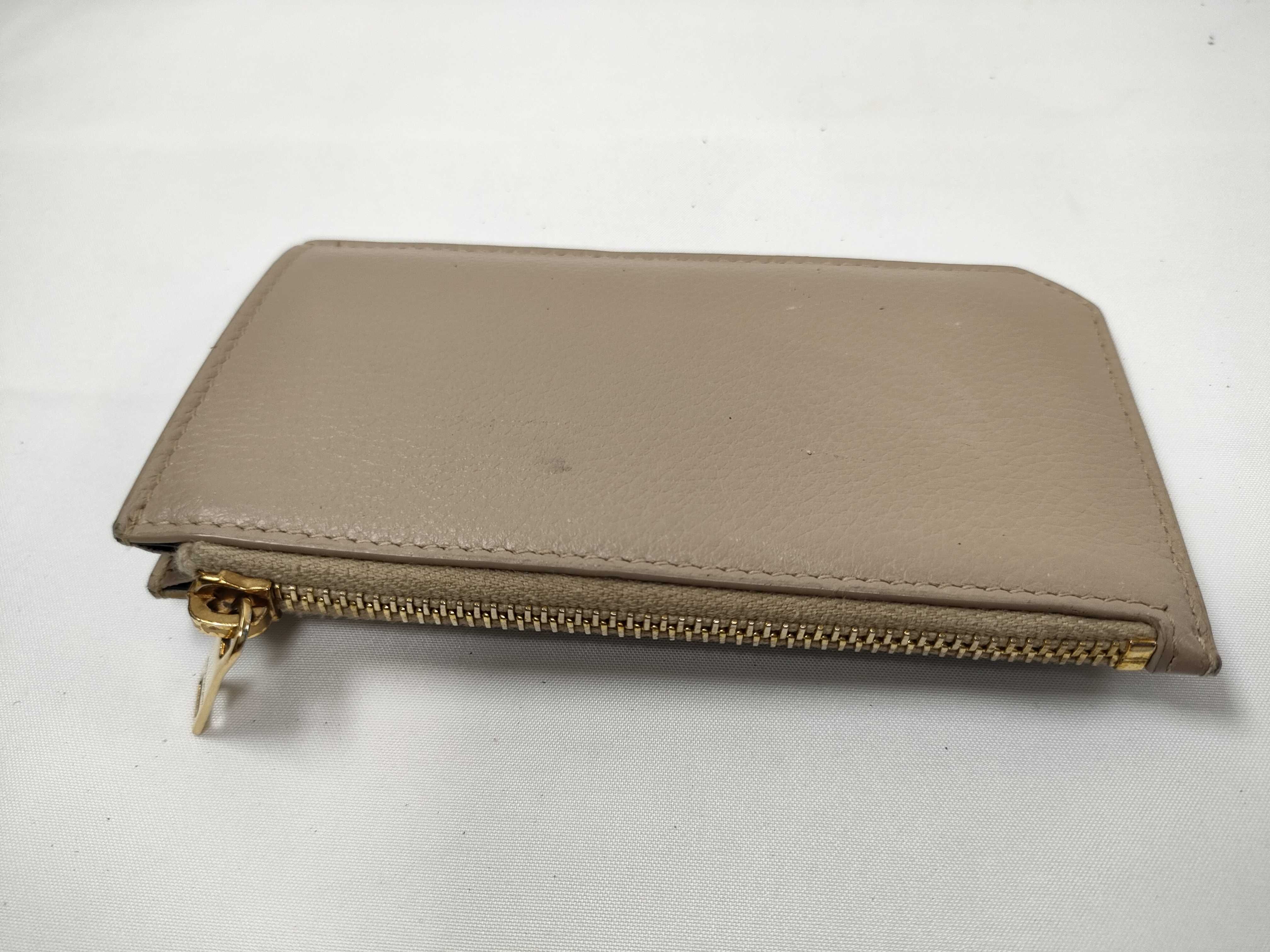 Wallet, Saint Laurent YSL Card Case, Coin Purse, Beige Coin Purse — view 4