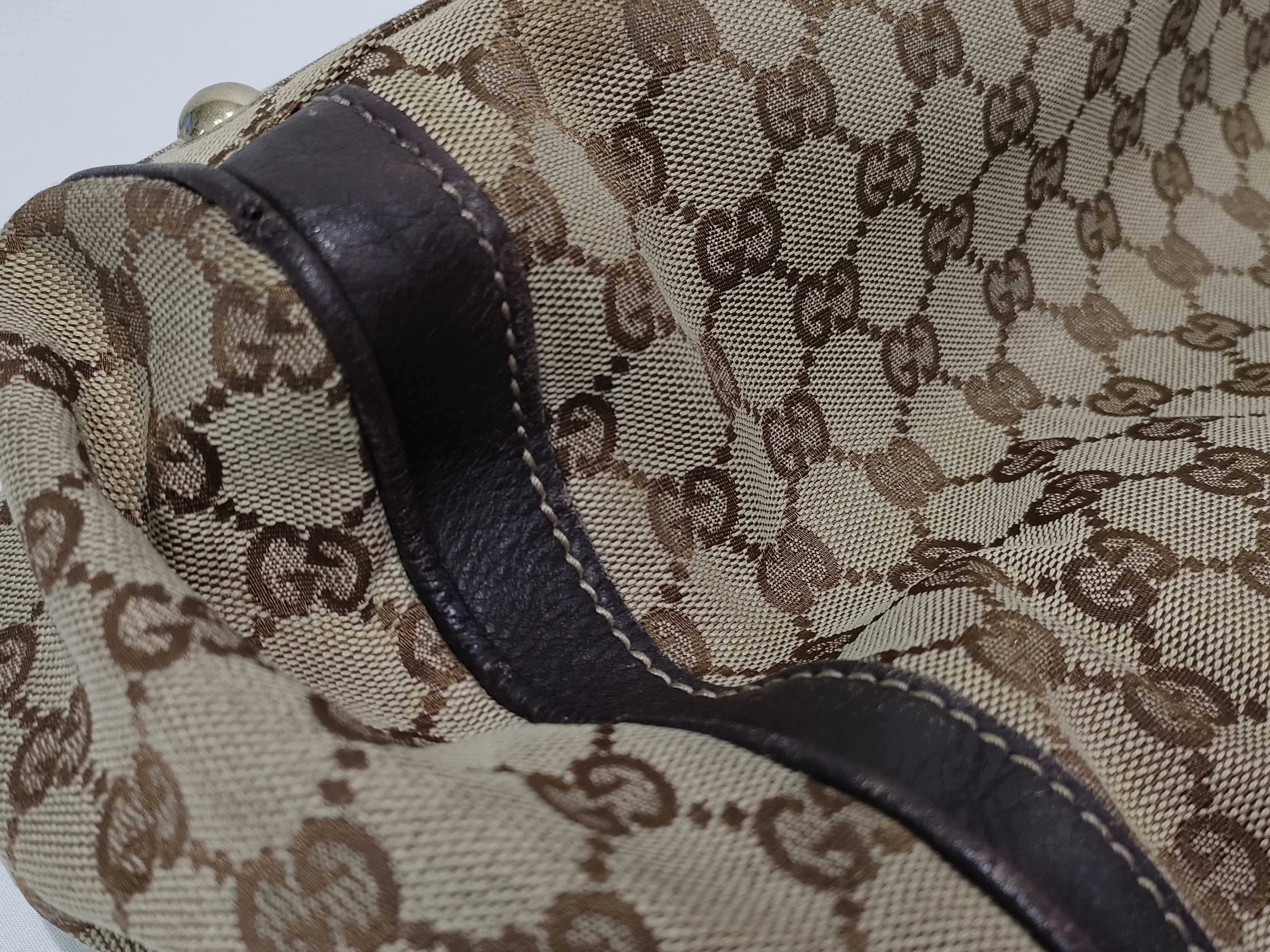 GG Canvas Interlocking Handbag — view 13