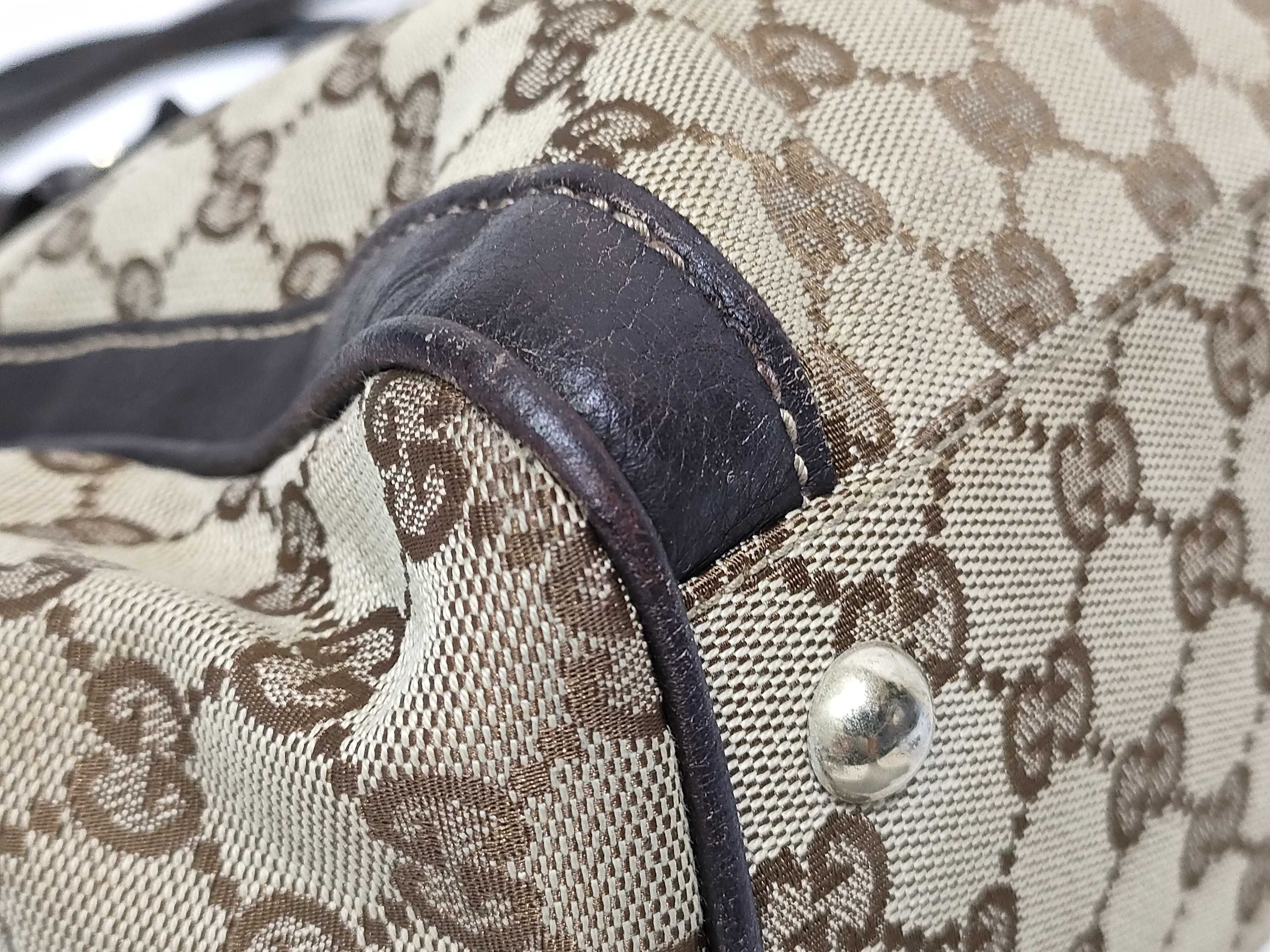 GG Canvas Interlocking Handbag — view 6